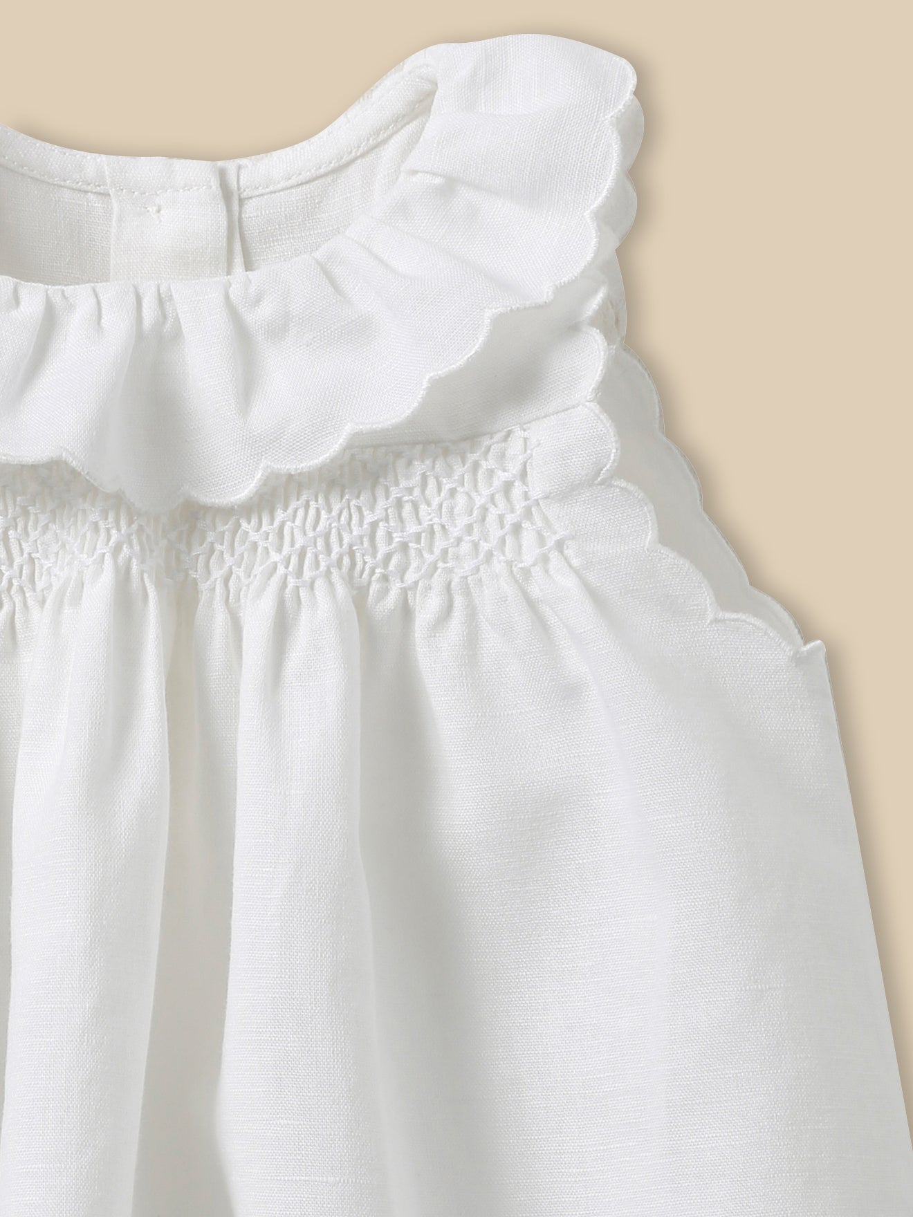 Camille baby linen and cotton dress - Parties and weddings collection