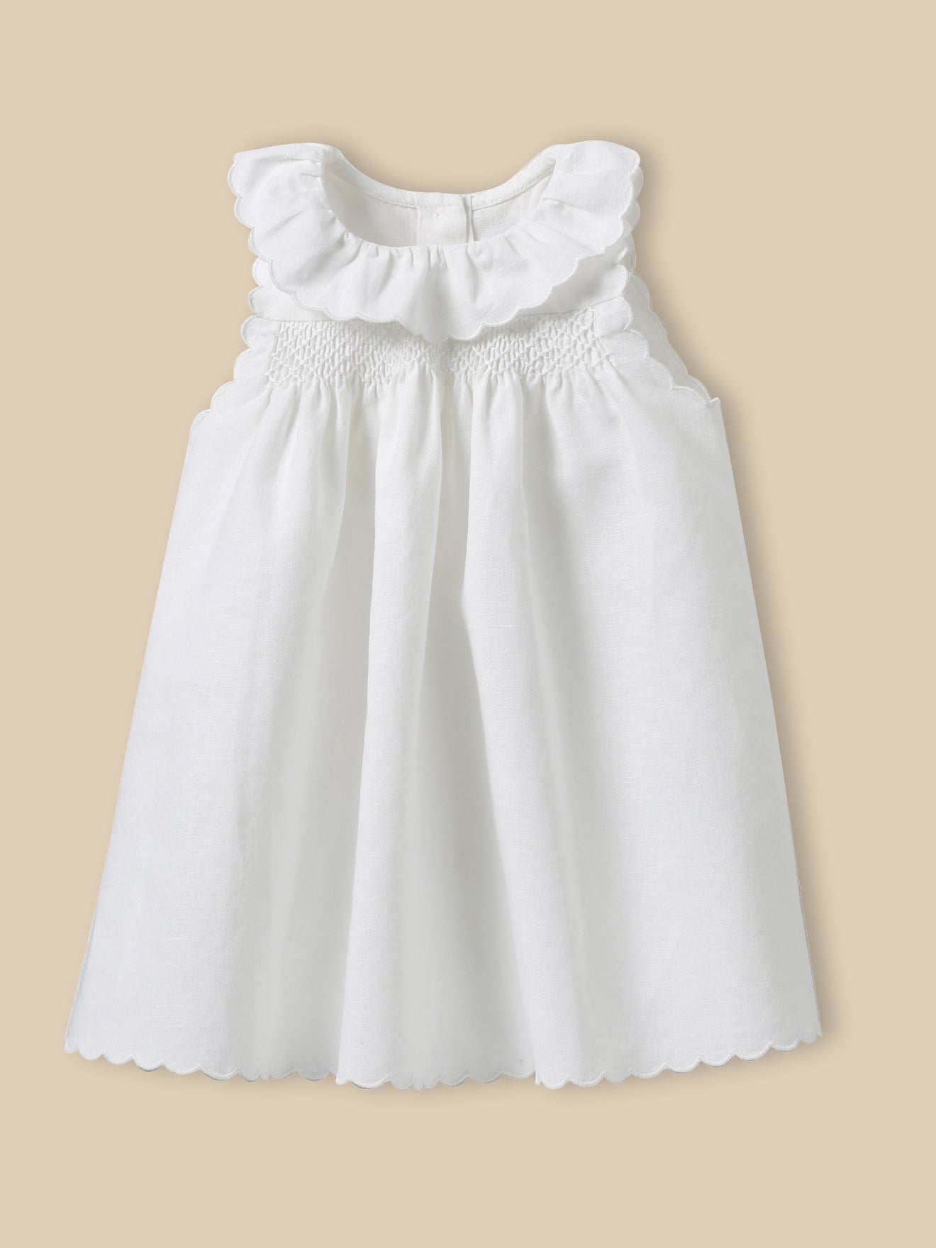 Camille baby linen and cotton dress - Parties and weddings collection