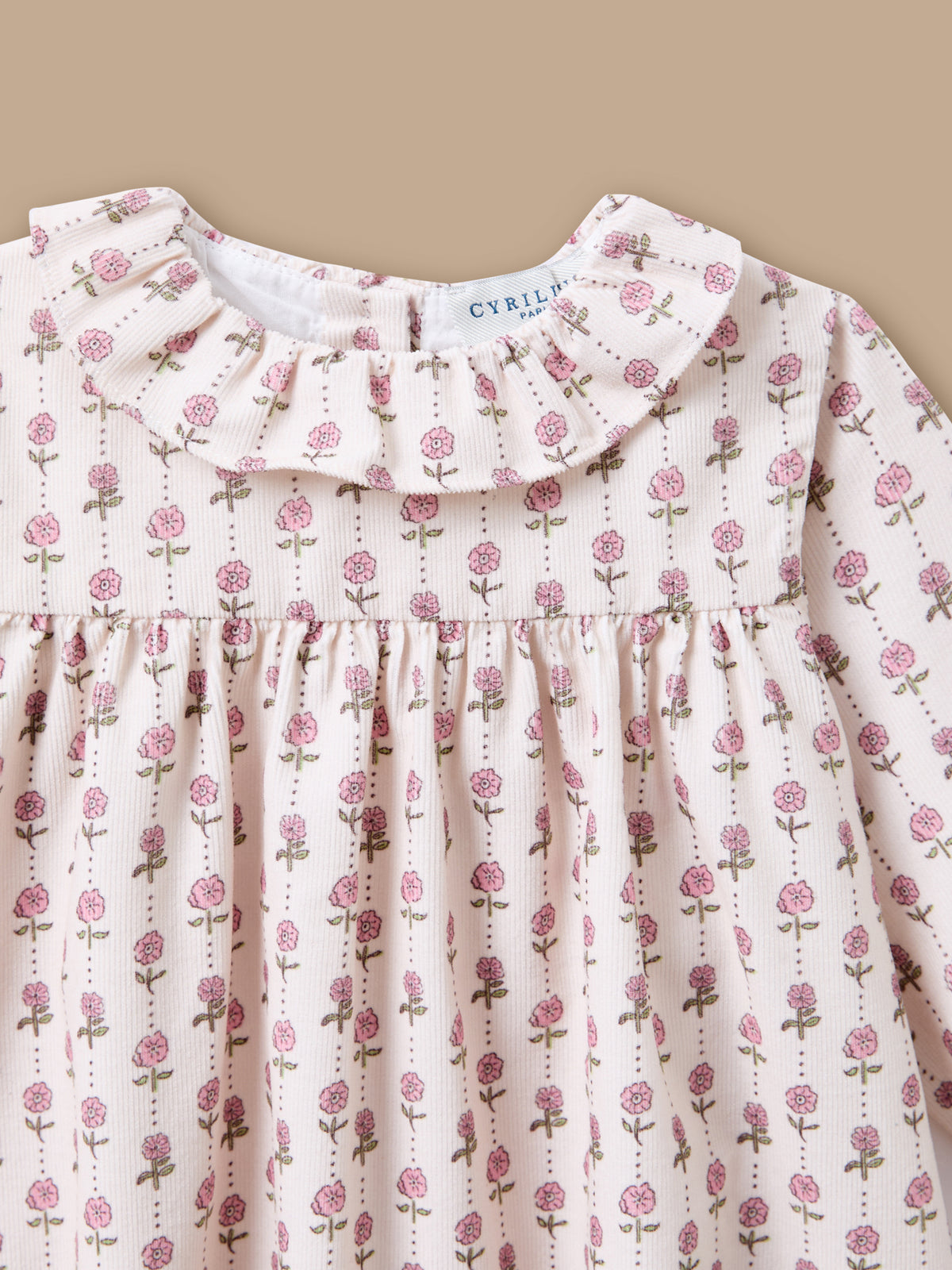 Printed Velvet Dress Baby