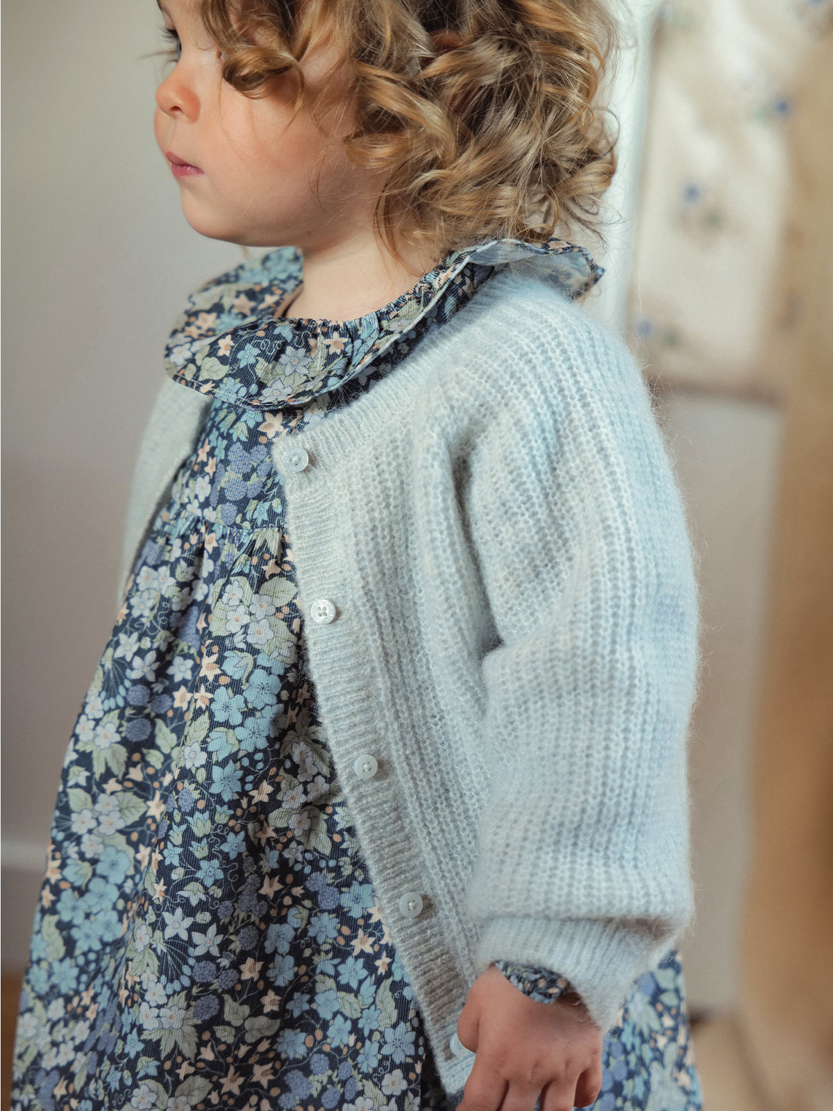 Robe bébé en tissu Liberty