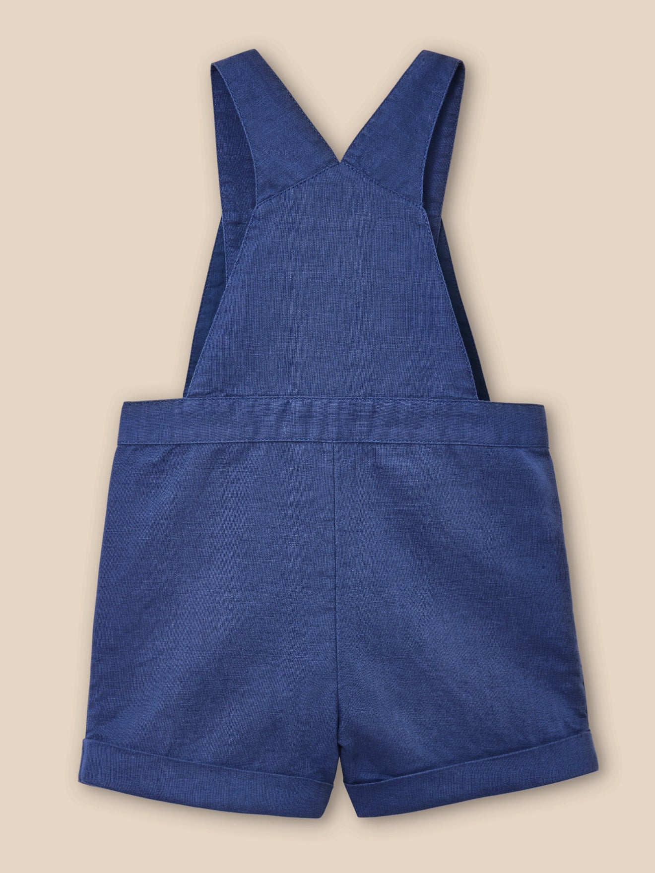 Salopette courte Bébé lin et coton