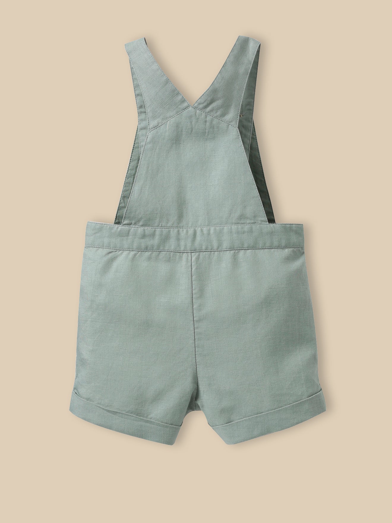 Salopette courte Bébé lin et coton