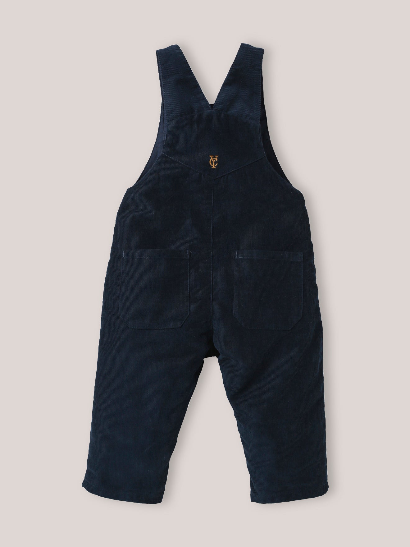 Baby's velour dungarees