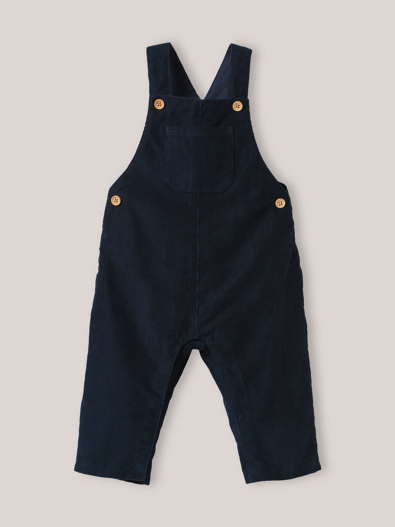 Baby's velour dungarees