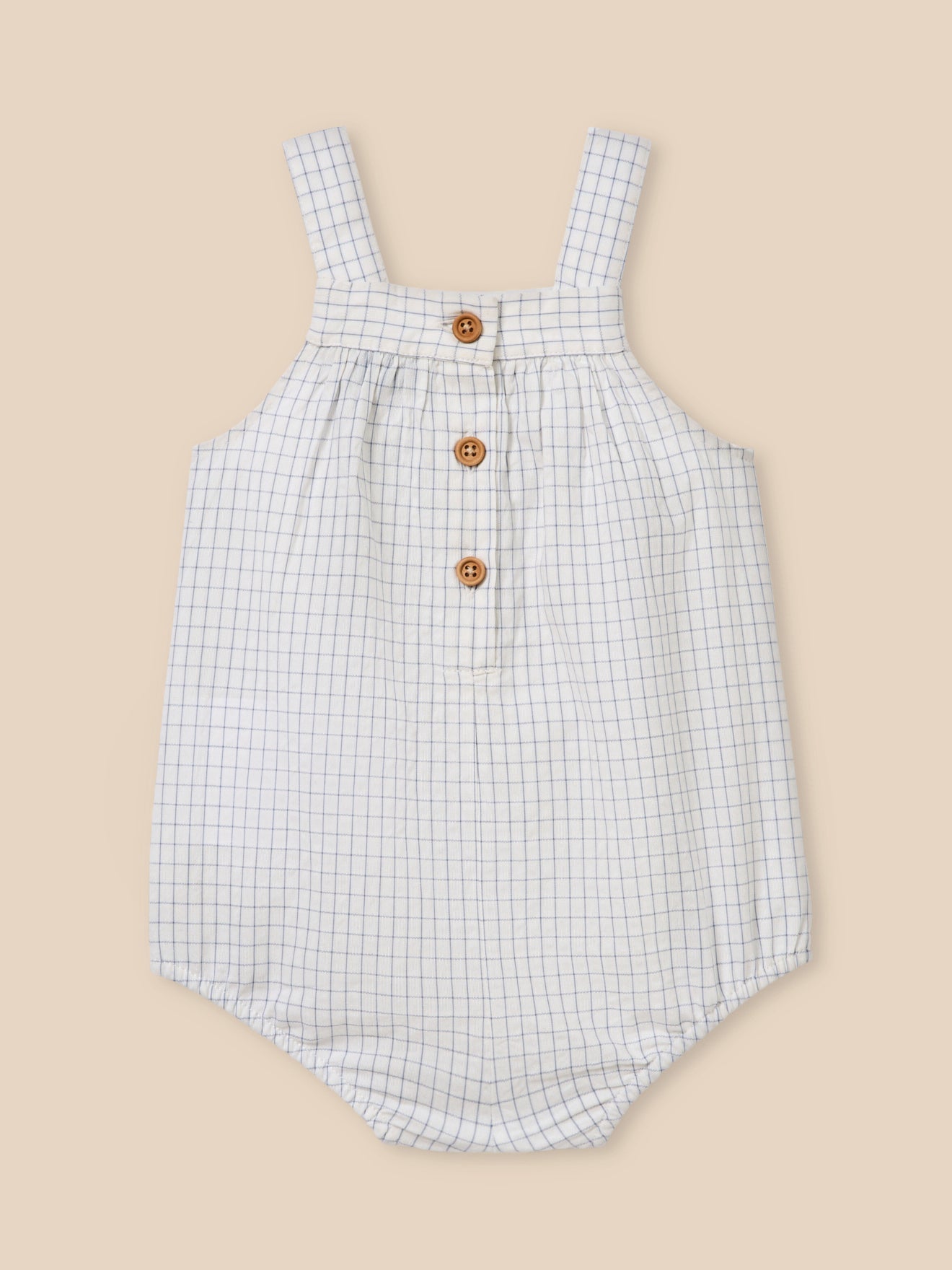 Baby's seersucker rompersuit