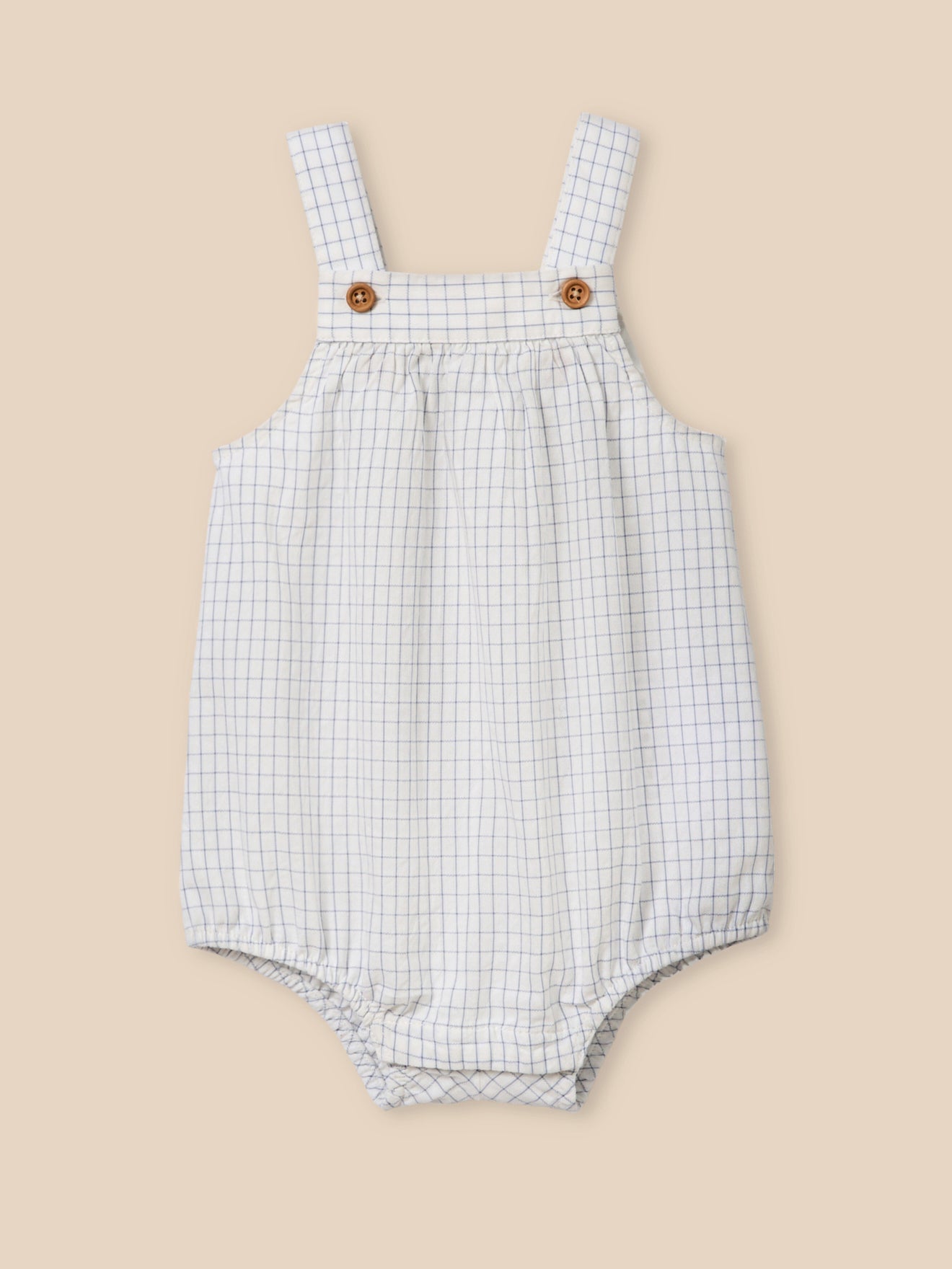 Baby's seersucker rompersuit