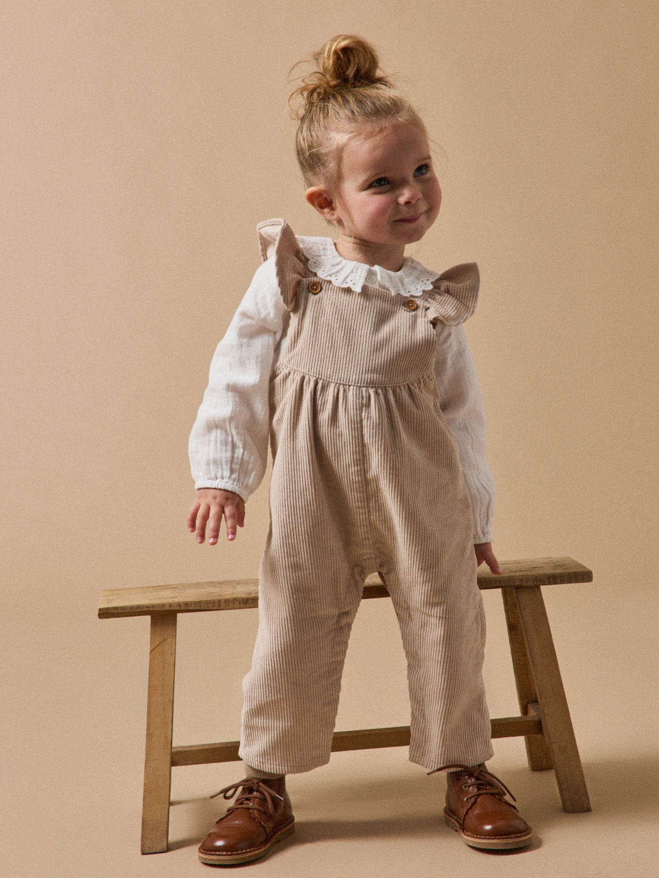 Baby's wide wale corduroy dungarees