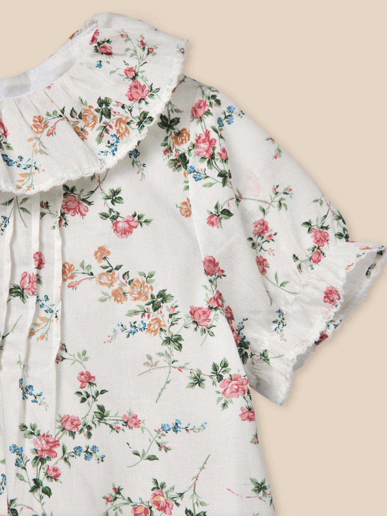 Barboteuse bébé en tissu Liberty