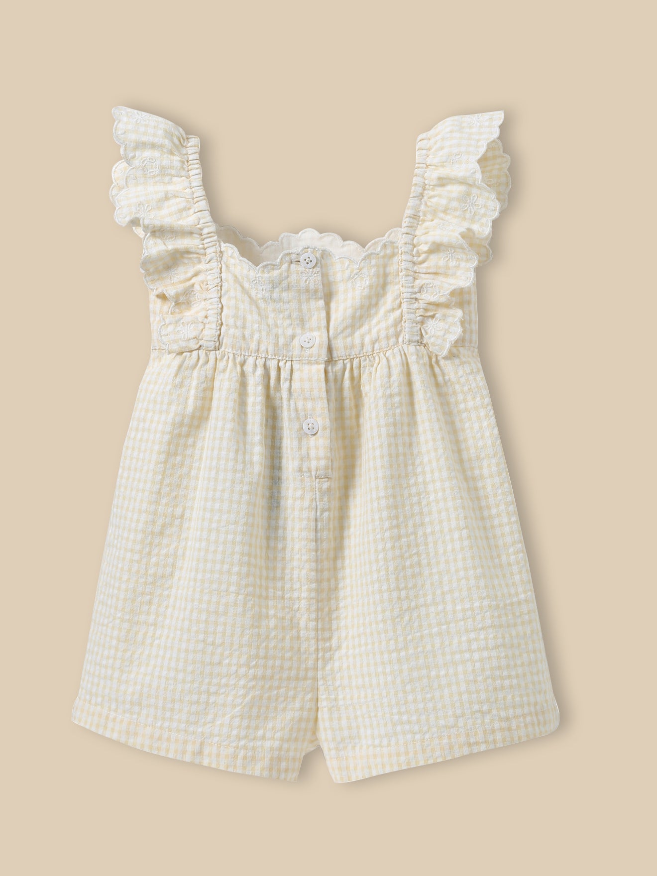 Combishort en vichy Bébé