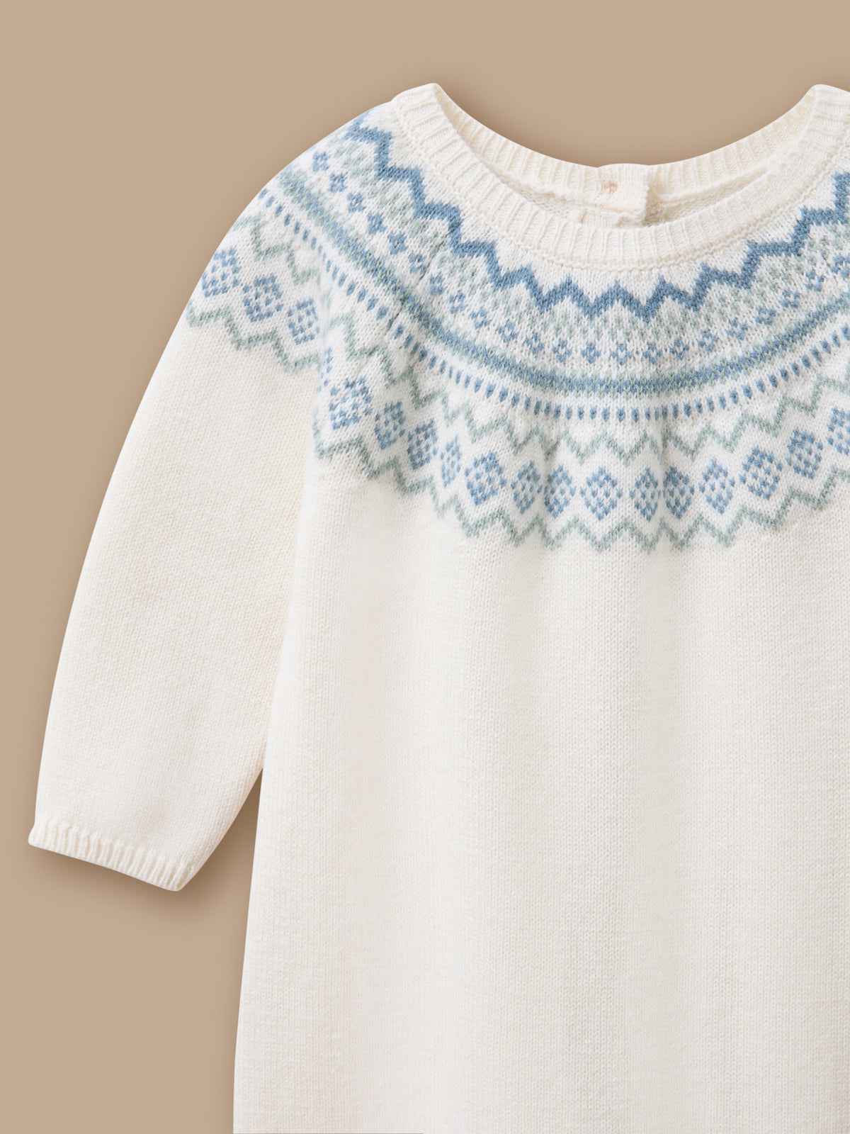 Combinaison en tricot jacquard Bébé