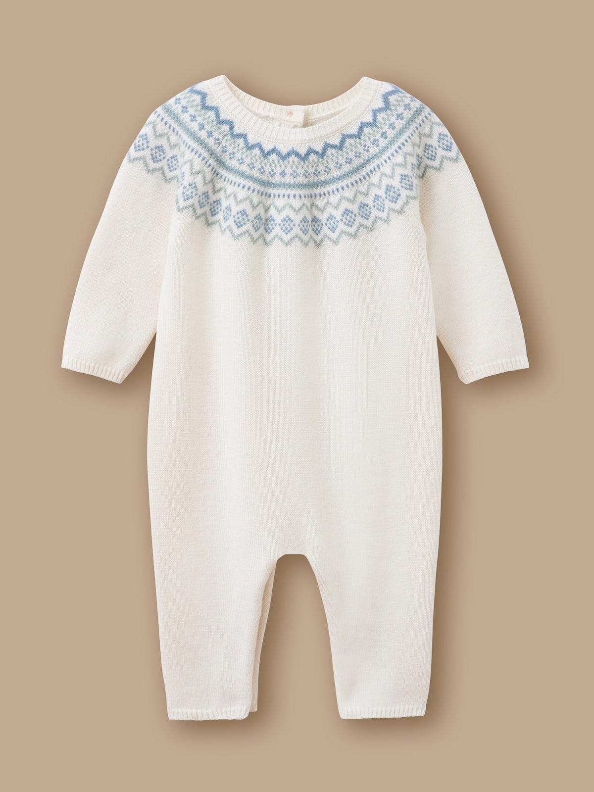 Combinaison en tricot jacquard Bébé