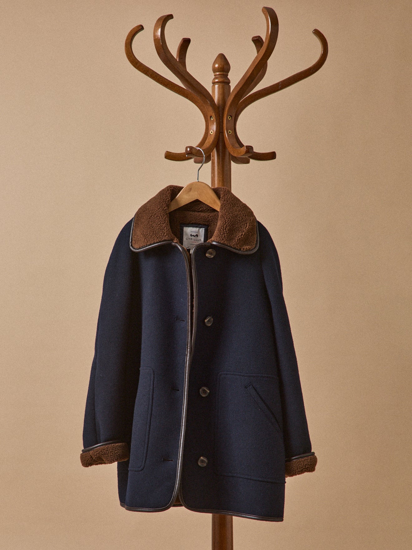 Girl's sherpa-lined coat