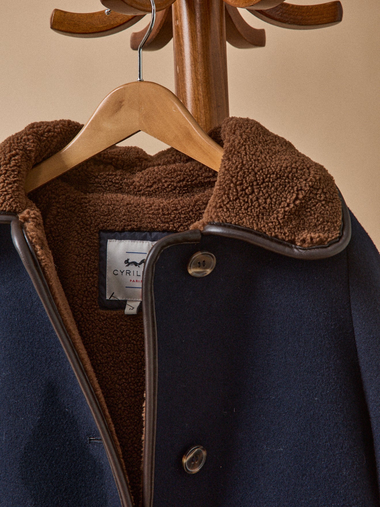 Girl's sherpa-lined coat