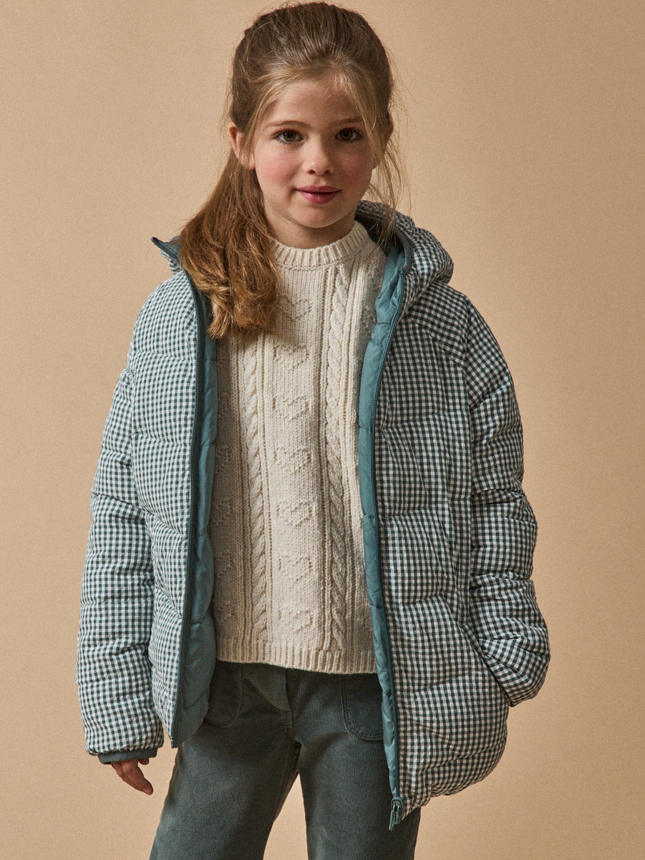 Doudoune réversible effet 2 en 1 Fille