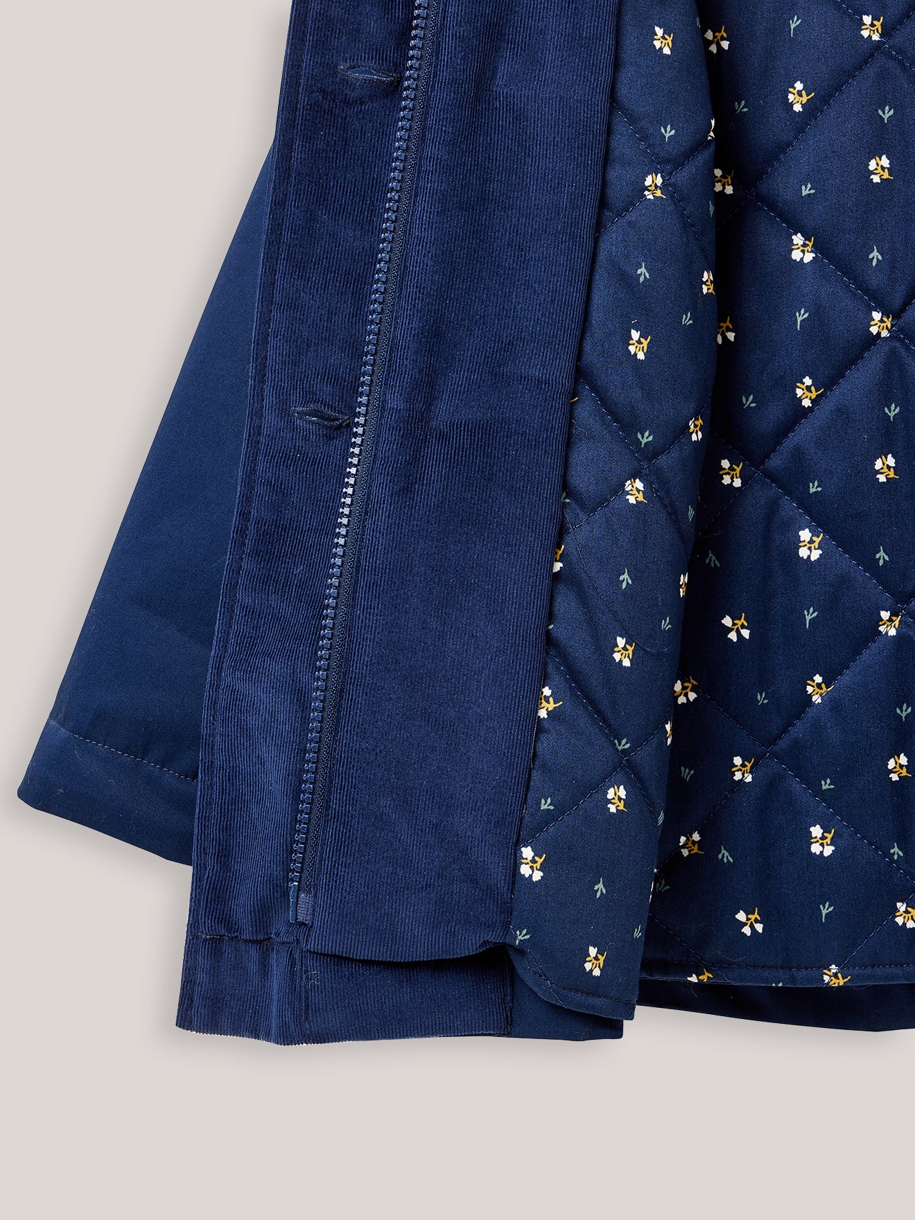 Girl's lined peacoat