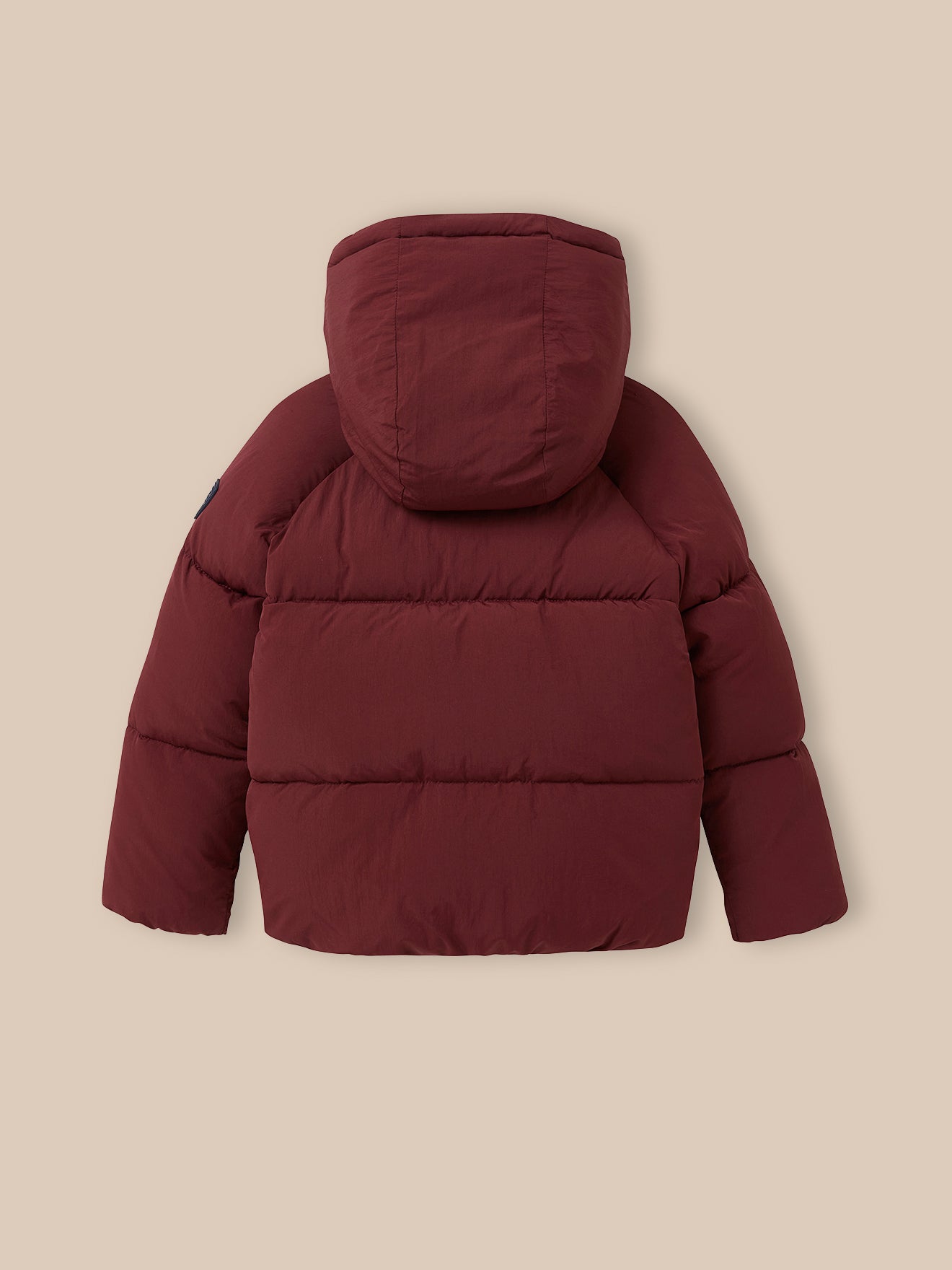 Girl's fleece-lined puffer jacket
