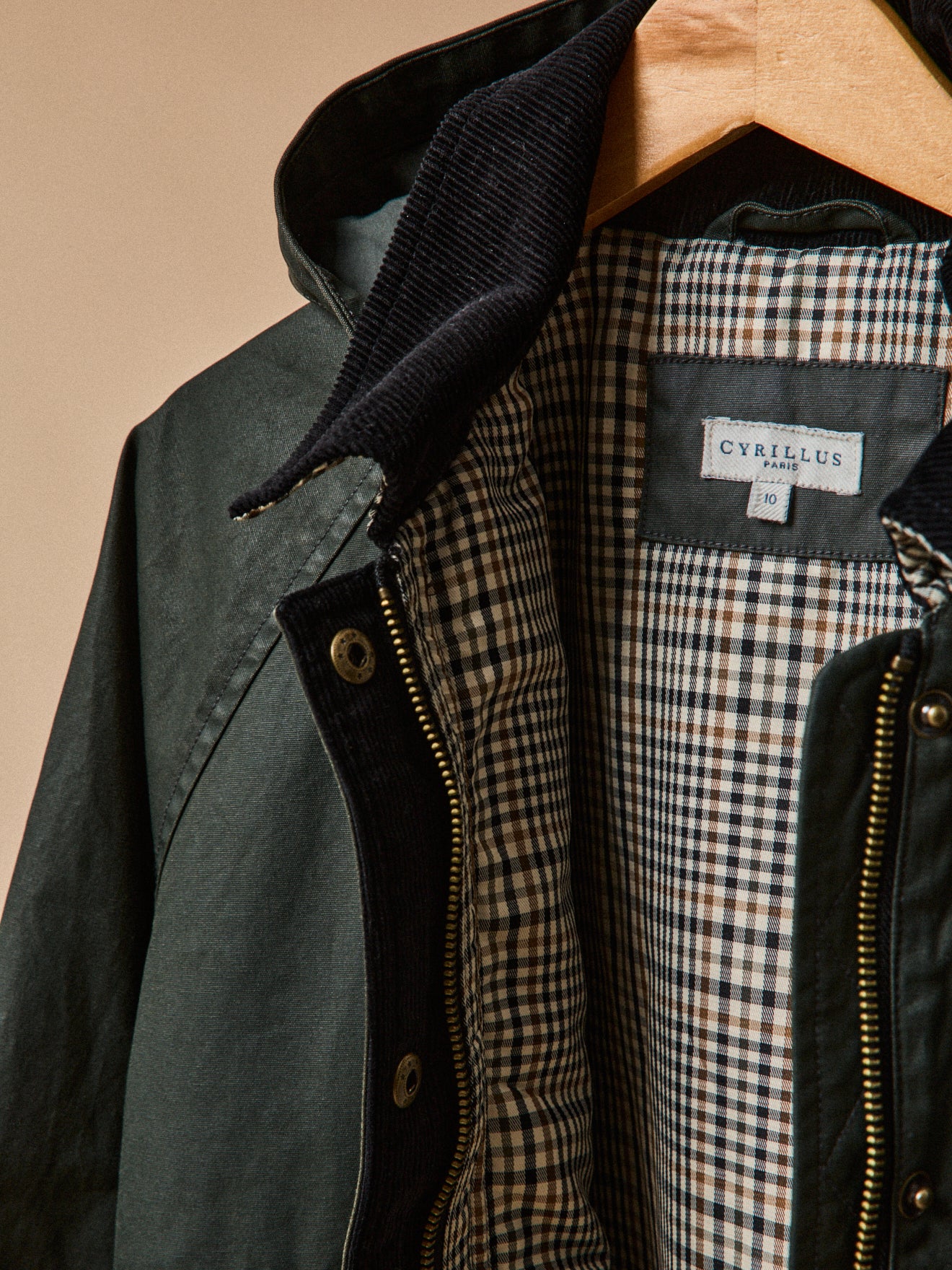 Girl's coated cotton jacket