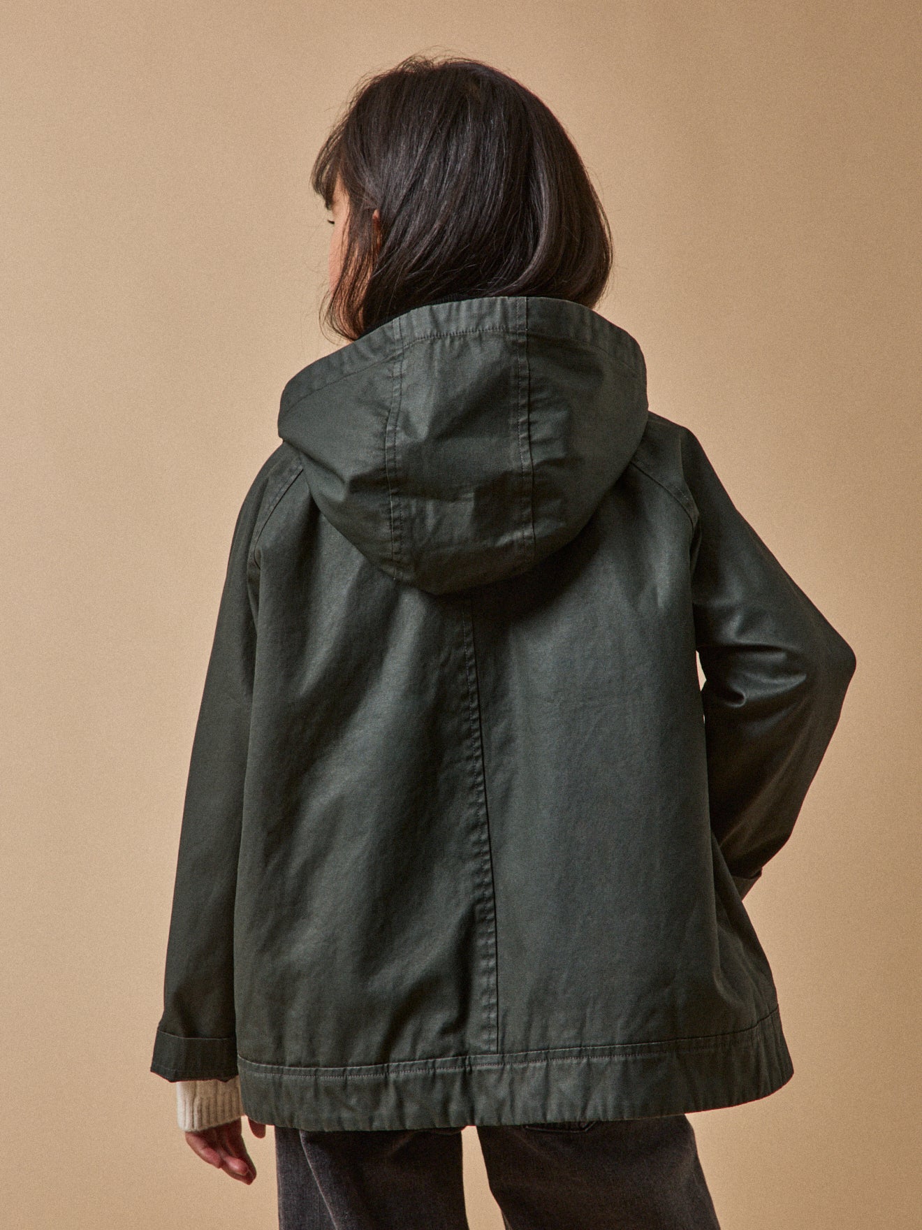 Girl's coated cotton jacket