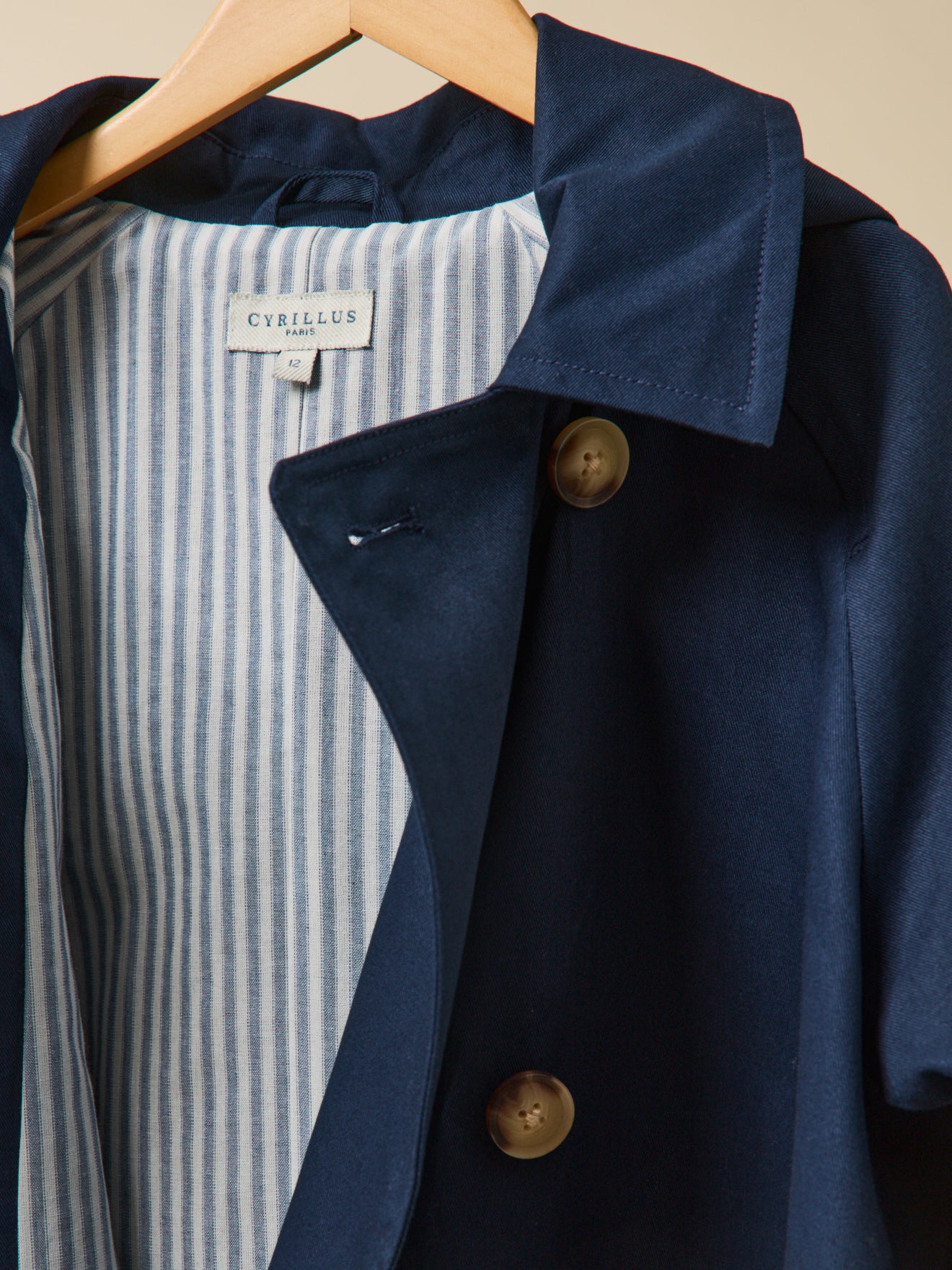 Girl's short trench coat - The Junior Collection