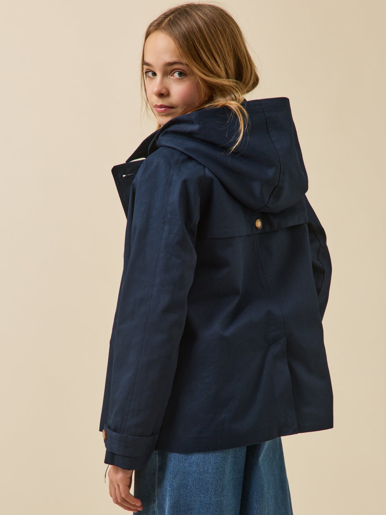 Girl's short trench coat - The Junior Collection