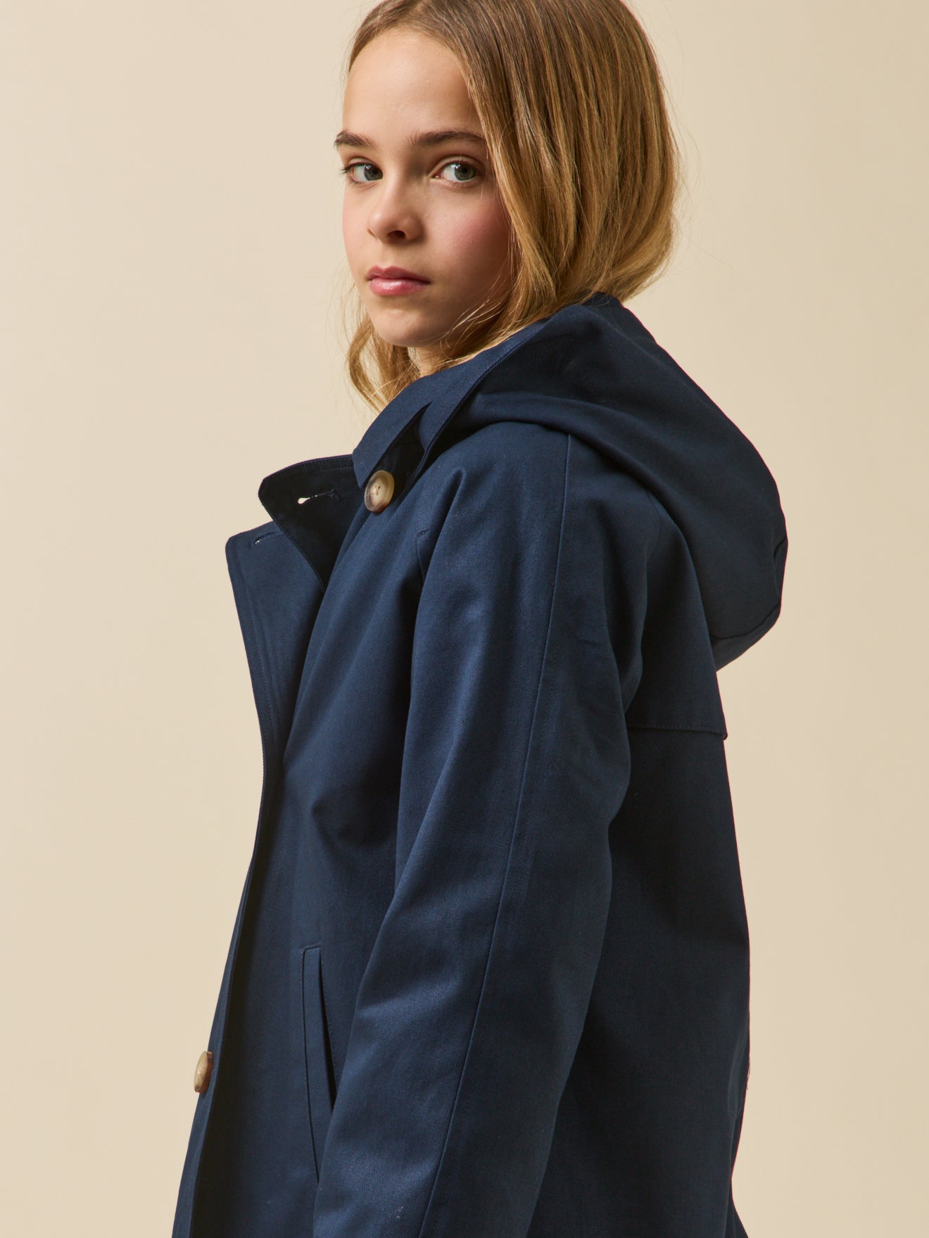 Girl's short trench coat - The Junior Collection