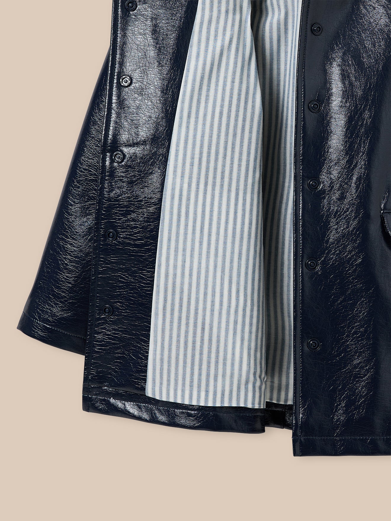 Girl's vinyl raincoat with hood