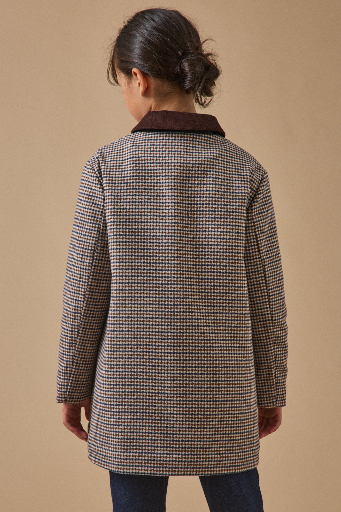 Girl's houndstooth coat