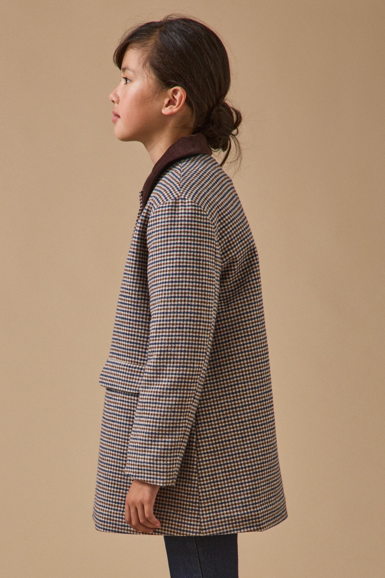 Girl's houndstooth coat