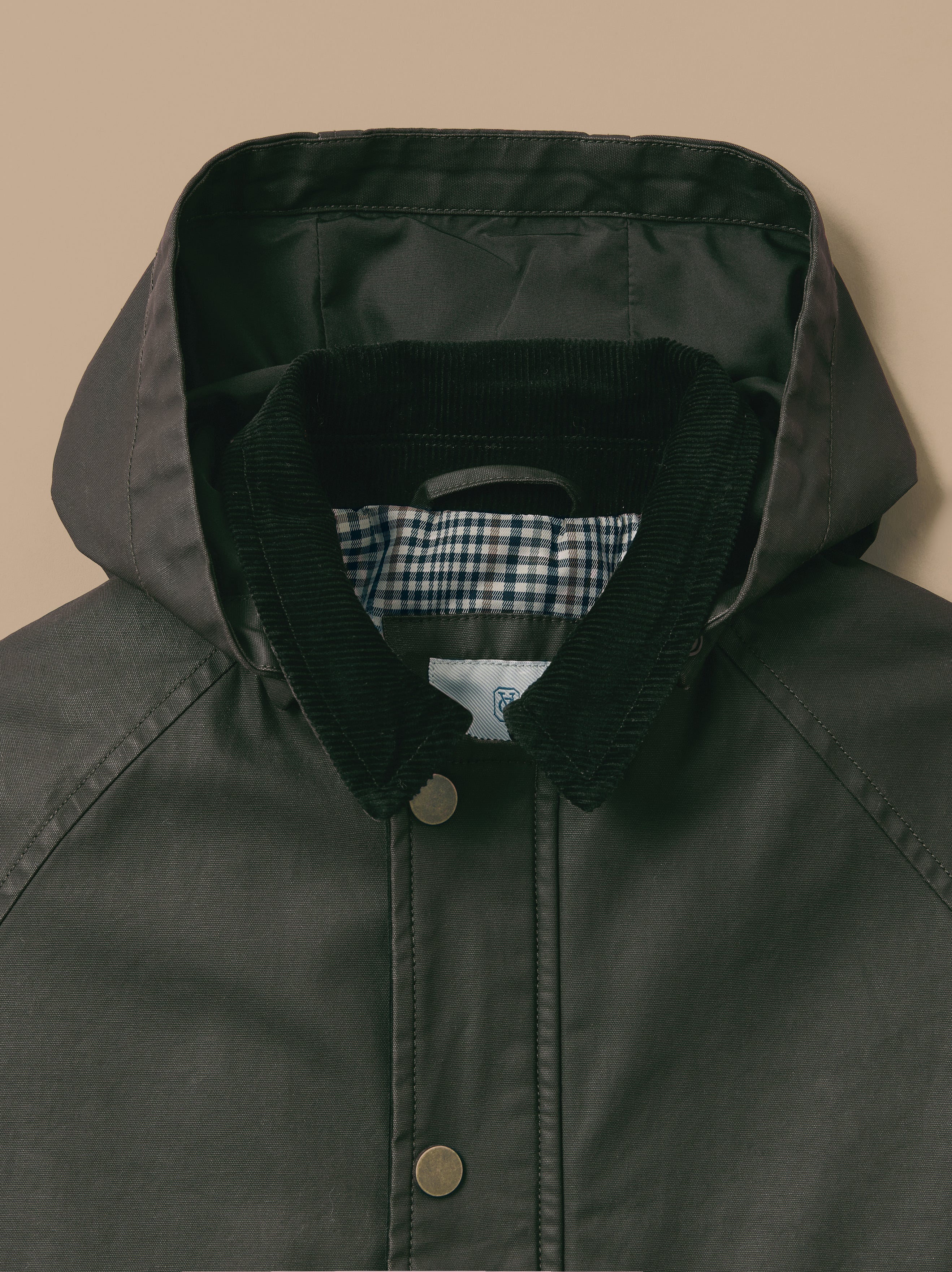 Veste en coton enduit Fille