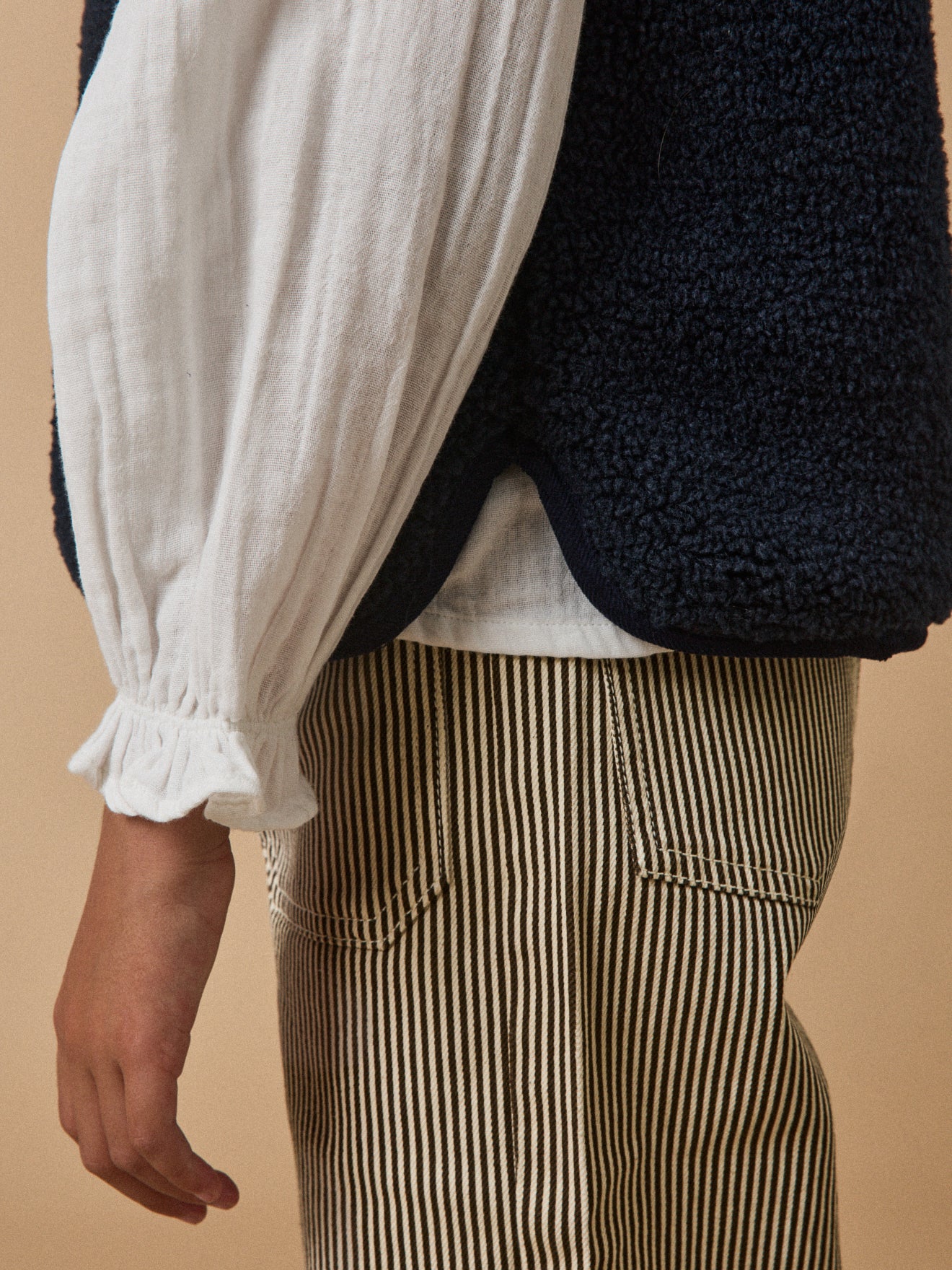 Girl's sherpa sleeveless jacket