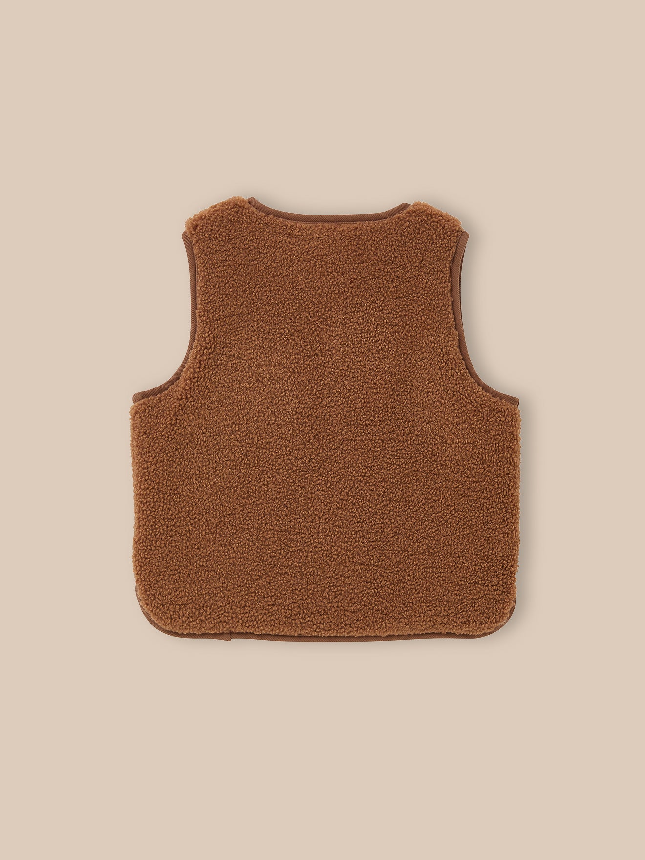 Girl's sherpa sleeveless jacket