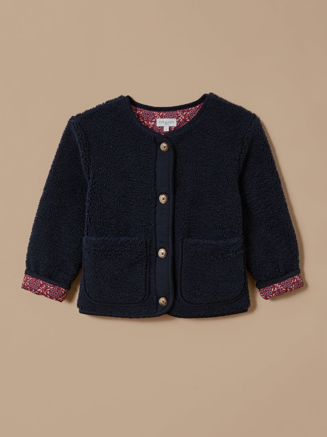 Veste en sherpa Fille