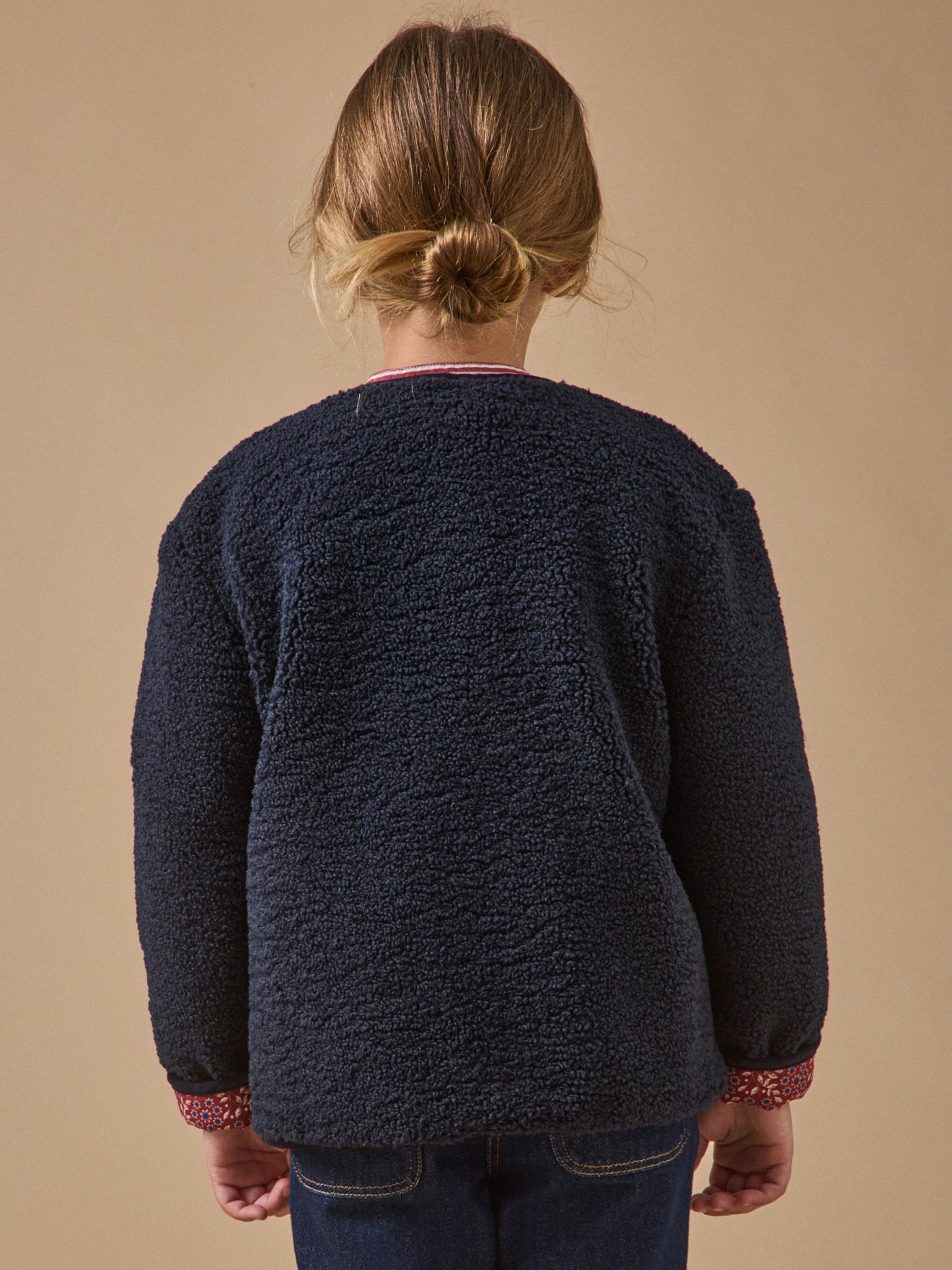 Veste en sherpa Fille