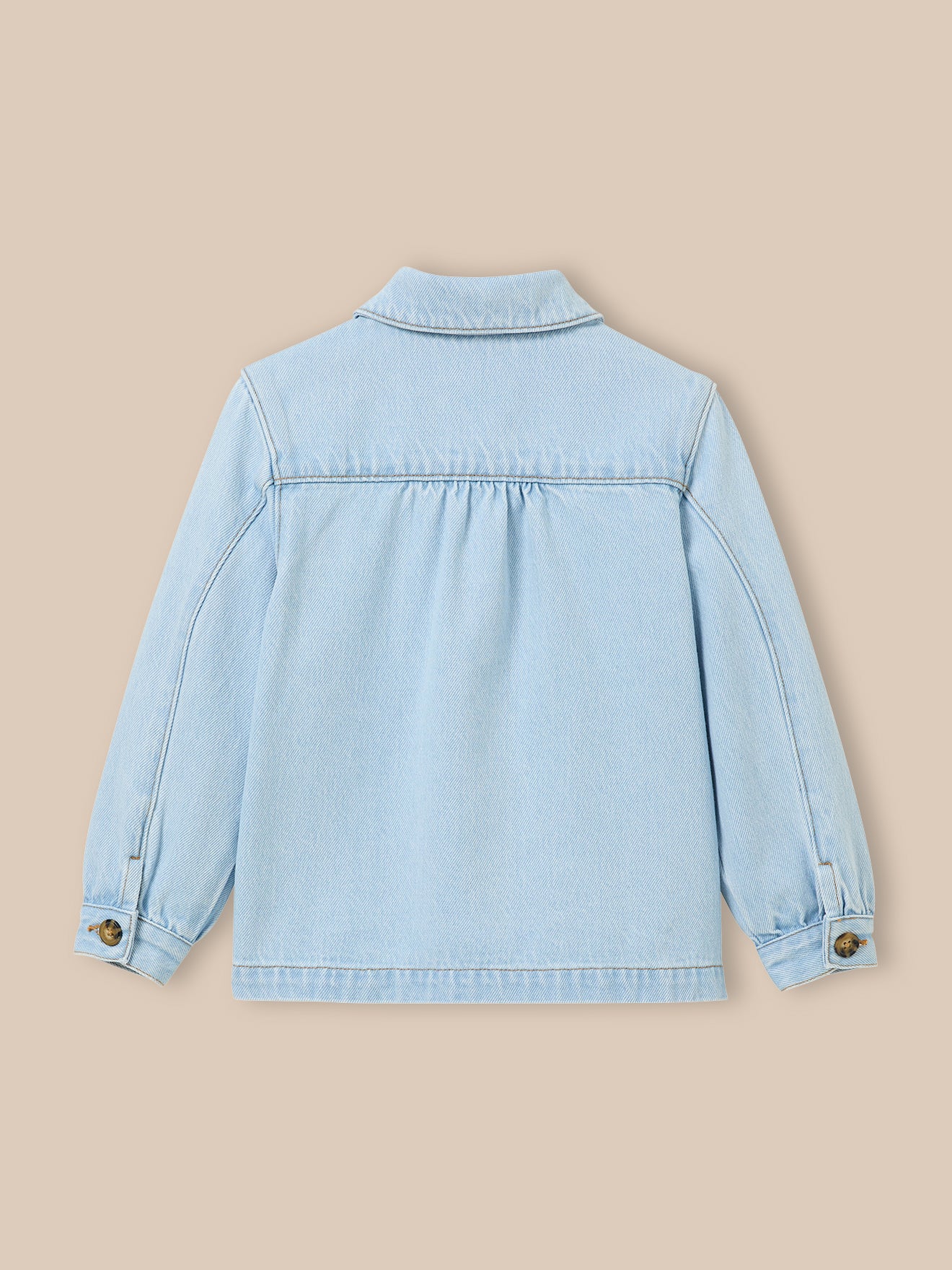 Girl's denim utility jacket