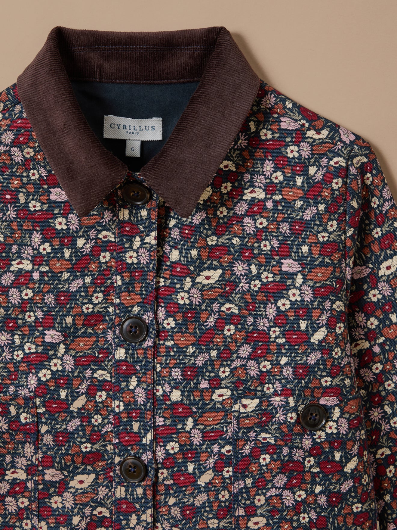 Girl's Petal&Daisy motif jacket - Made with Liberty Fabric