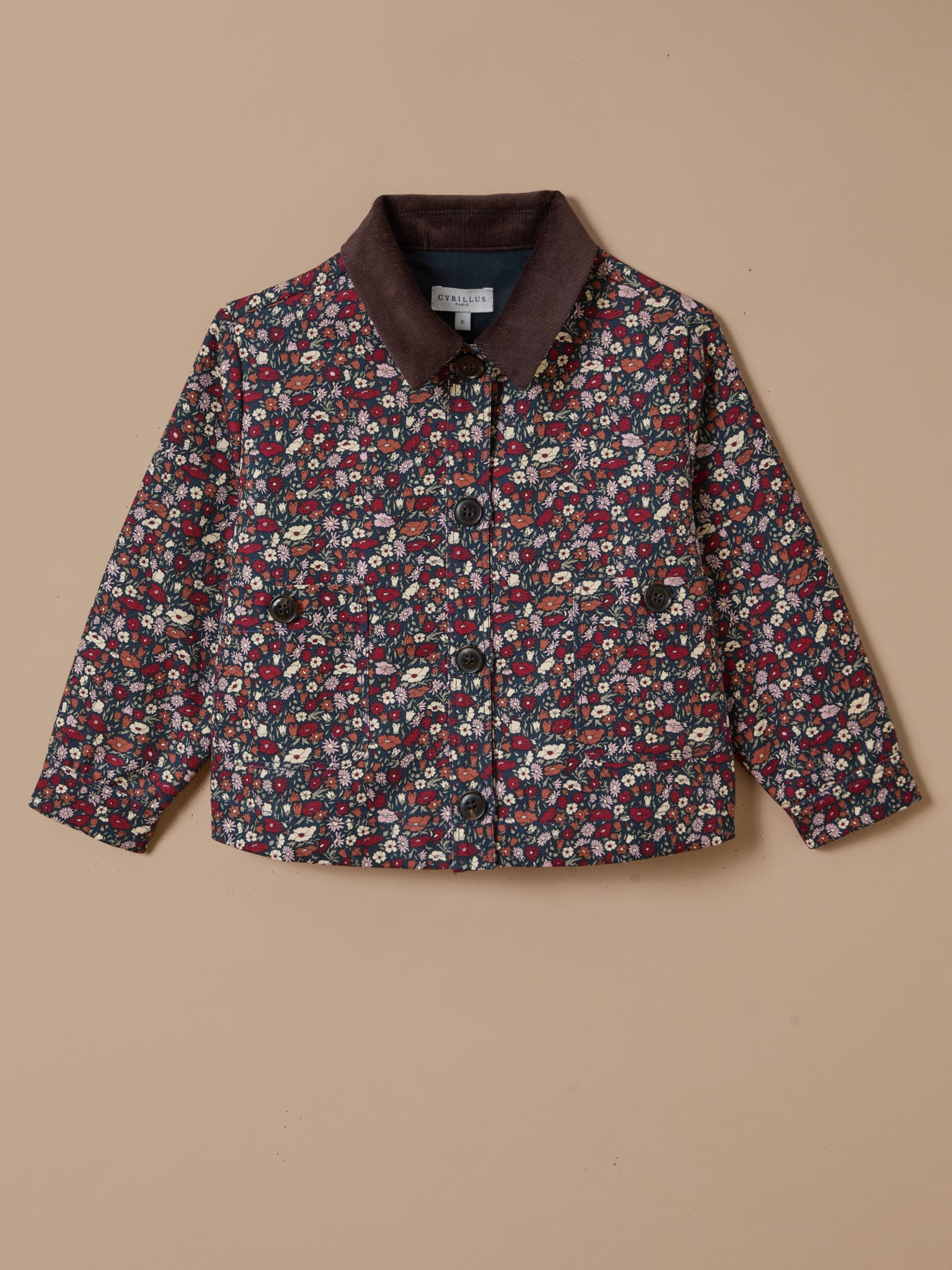 Girl's Petal&Daisy motif jacket - Made with Liberty Fabric