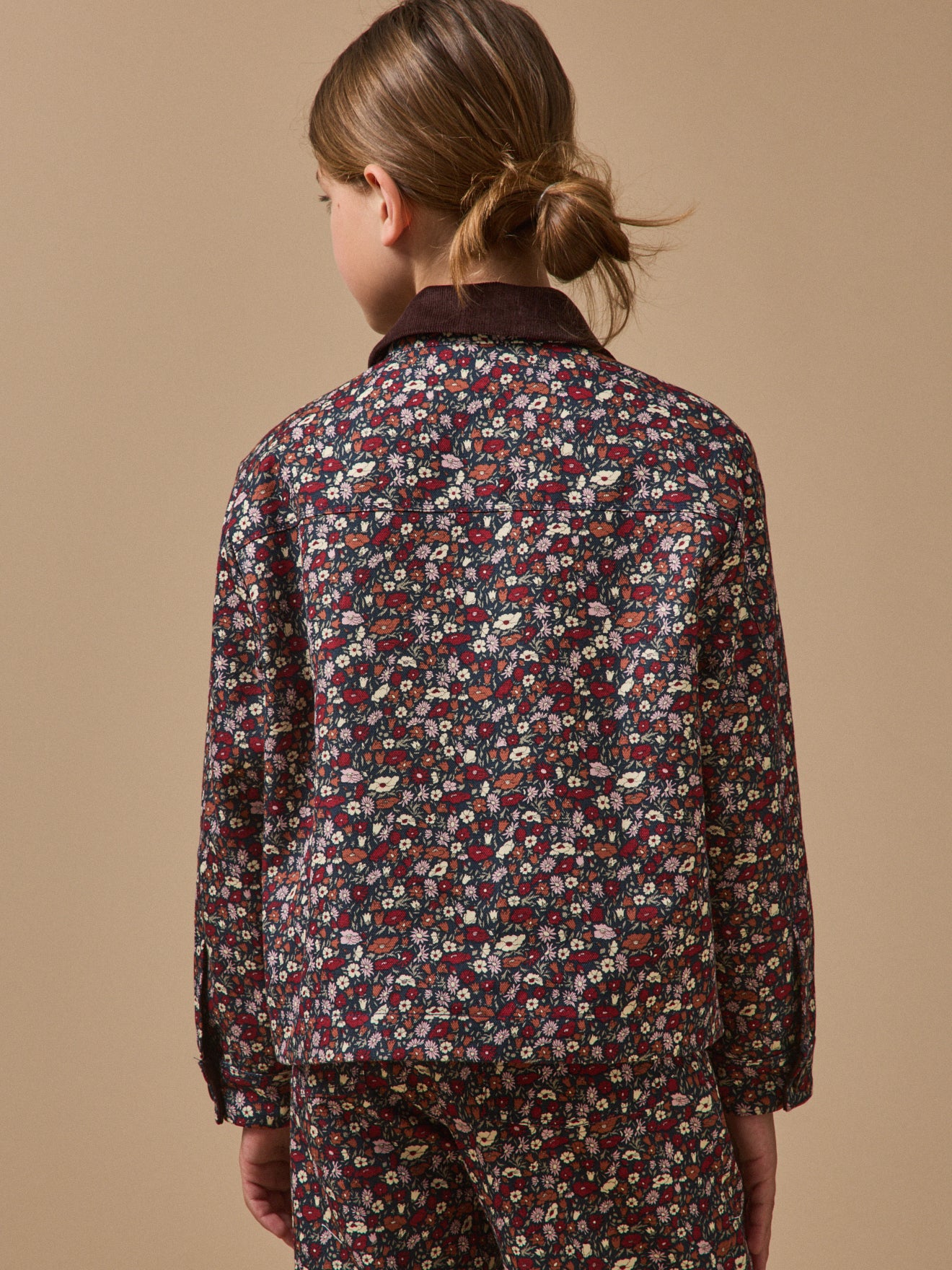 Girl's Petal&Daisy motif jacket - Made with Liberty Fabric