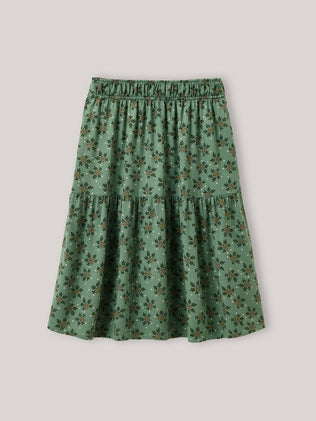 Girl's long Antonia-print viscose skirt