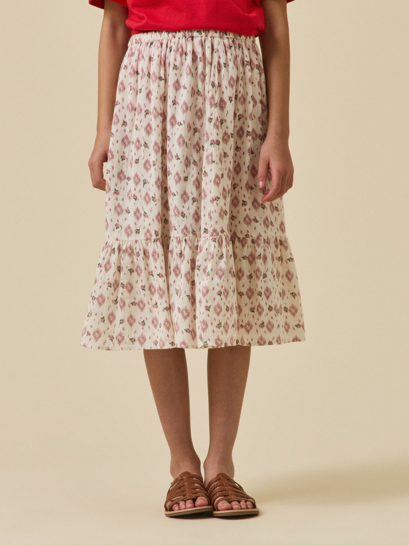 Girl's organic cotton gauze skirt