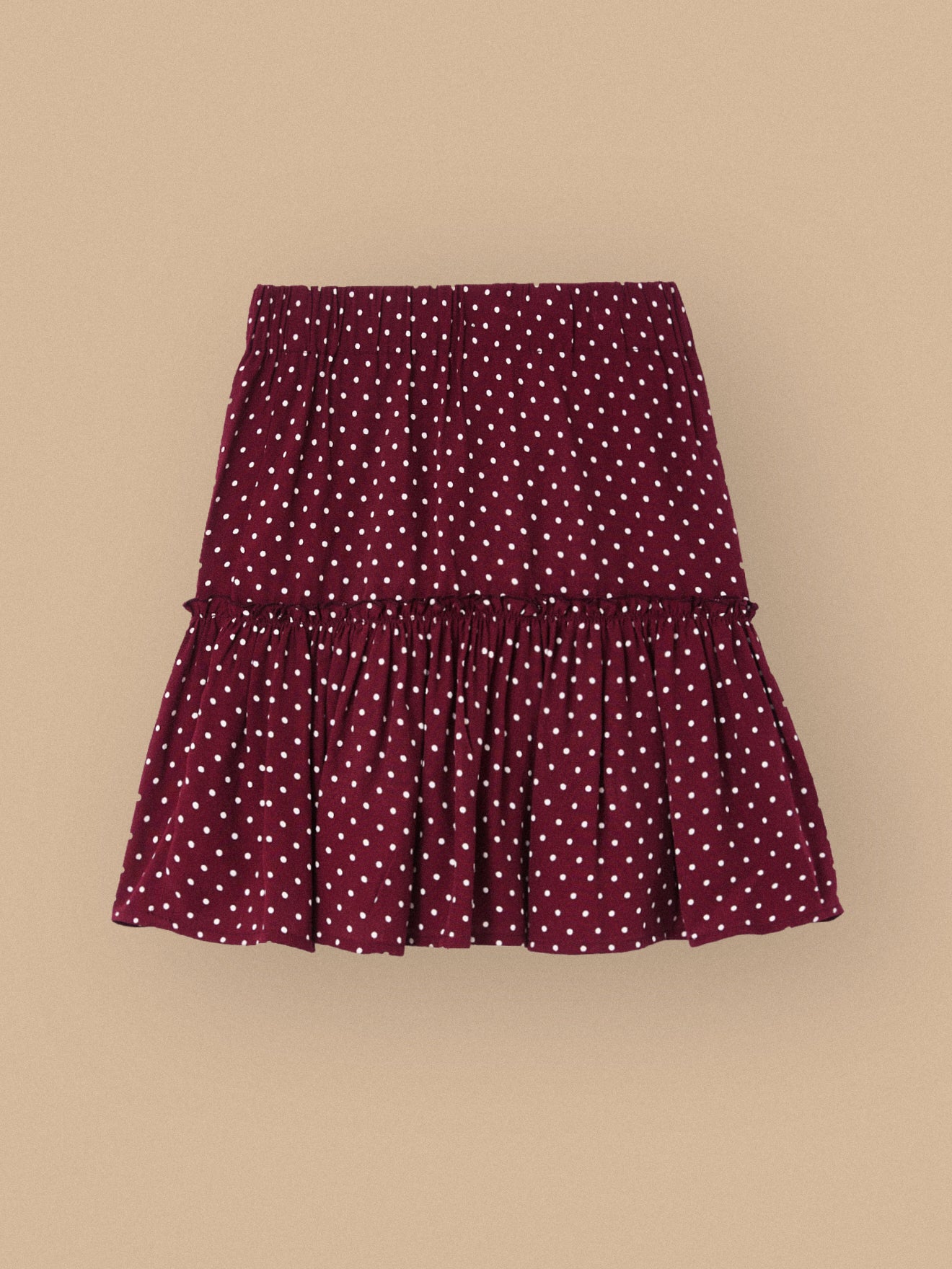 Girl's dot-print skirt