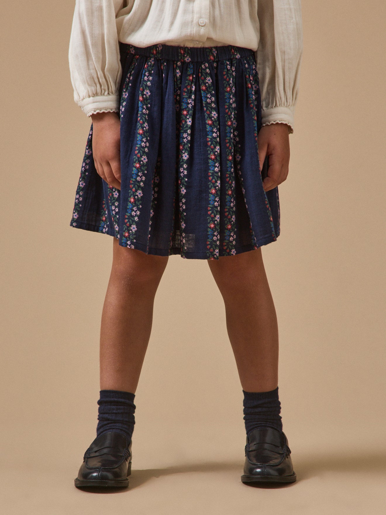 Girl's cotton cheesecloth skirt