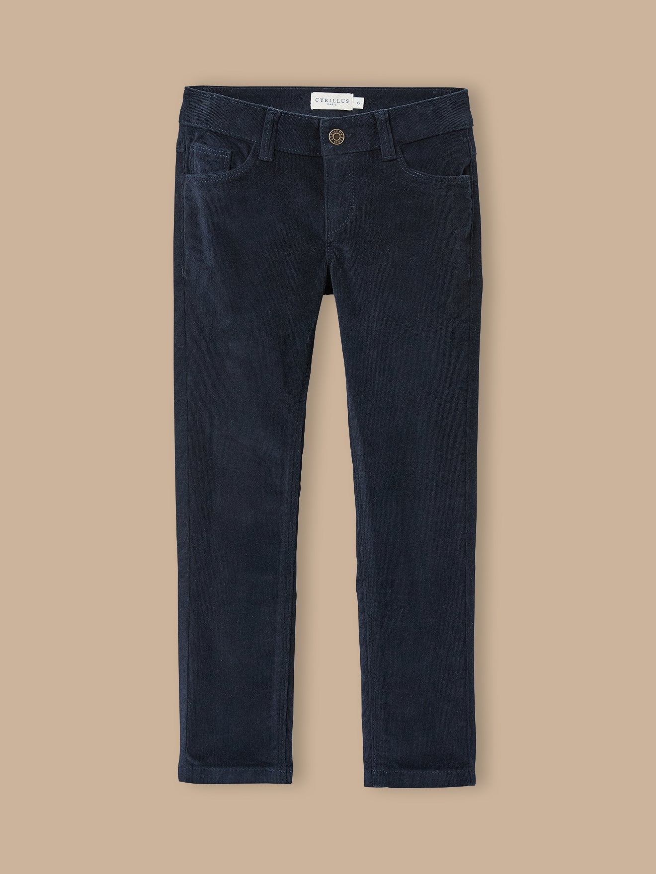 Slim en velours Fille