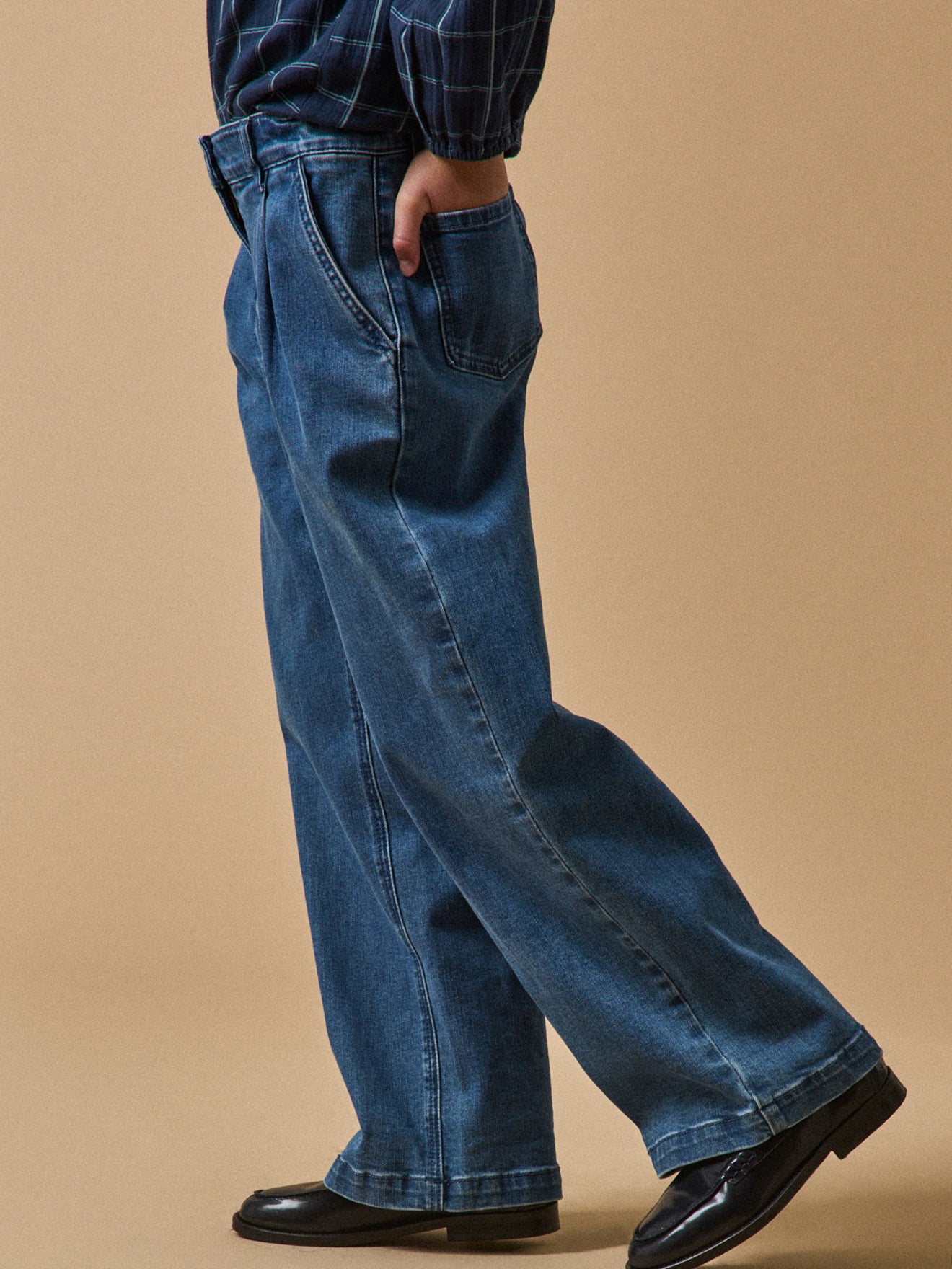 Pantalon large en denim - Collection Junior