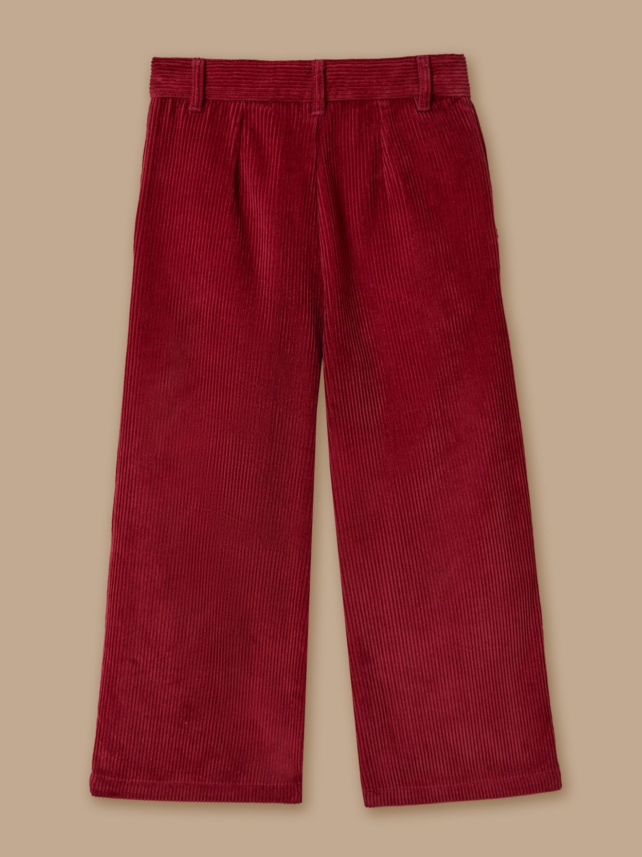 Girl's flared corduroy trousers
