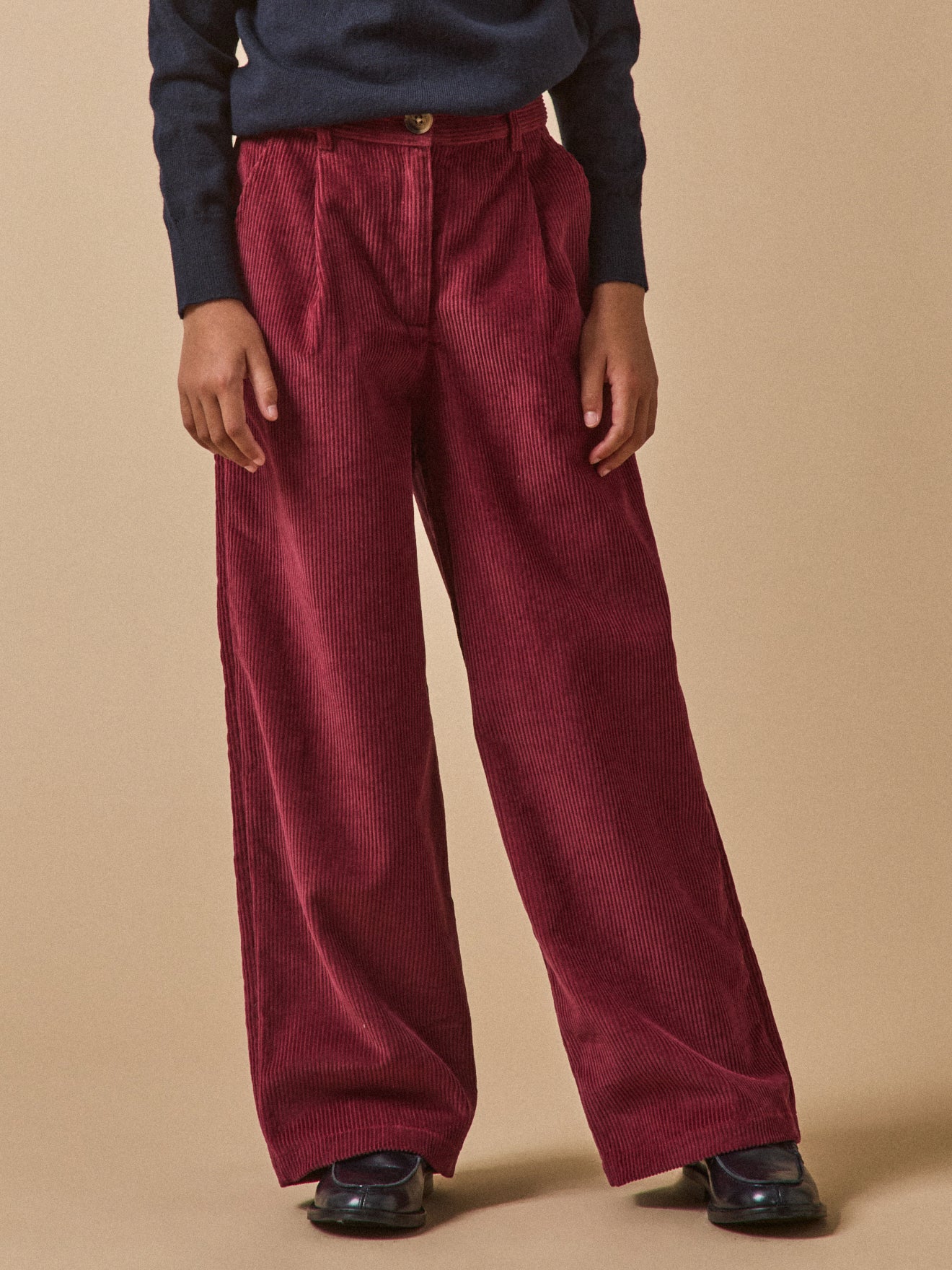 Pantalon flare en velours Fille