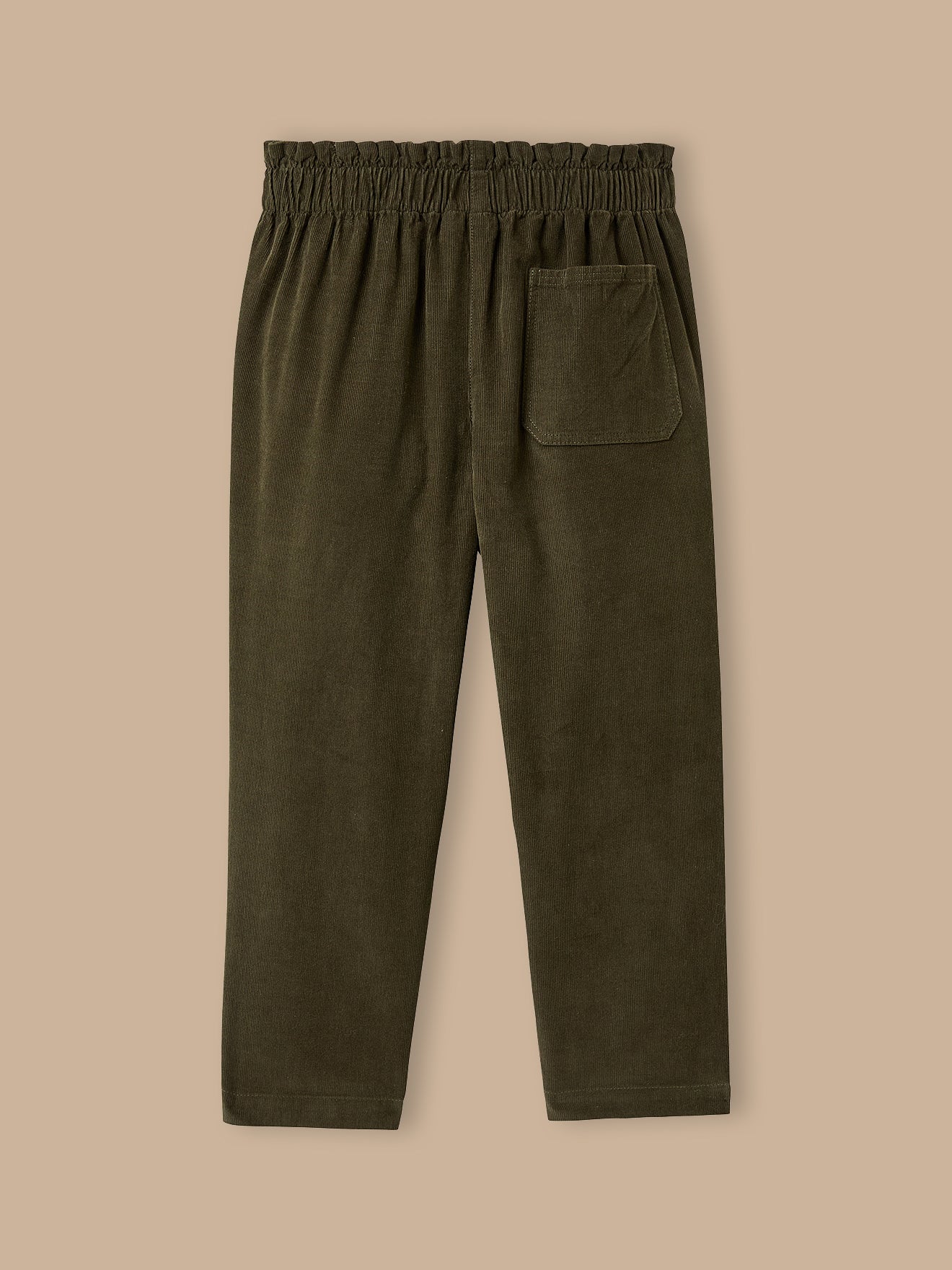 Girl's wide-leg corduroy trousers