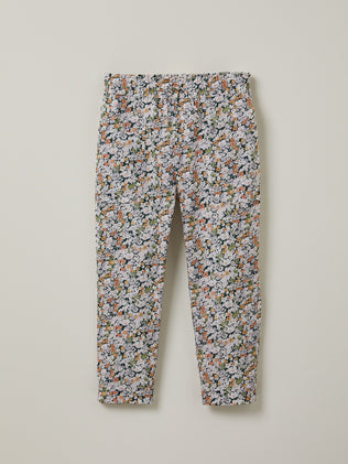 Girl's trousers made with Liberty fabric