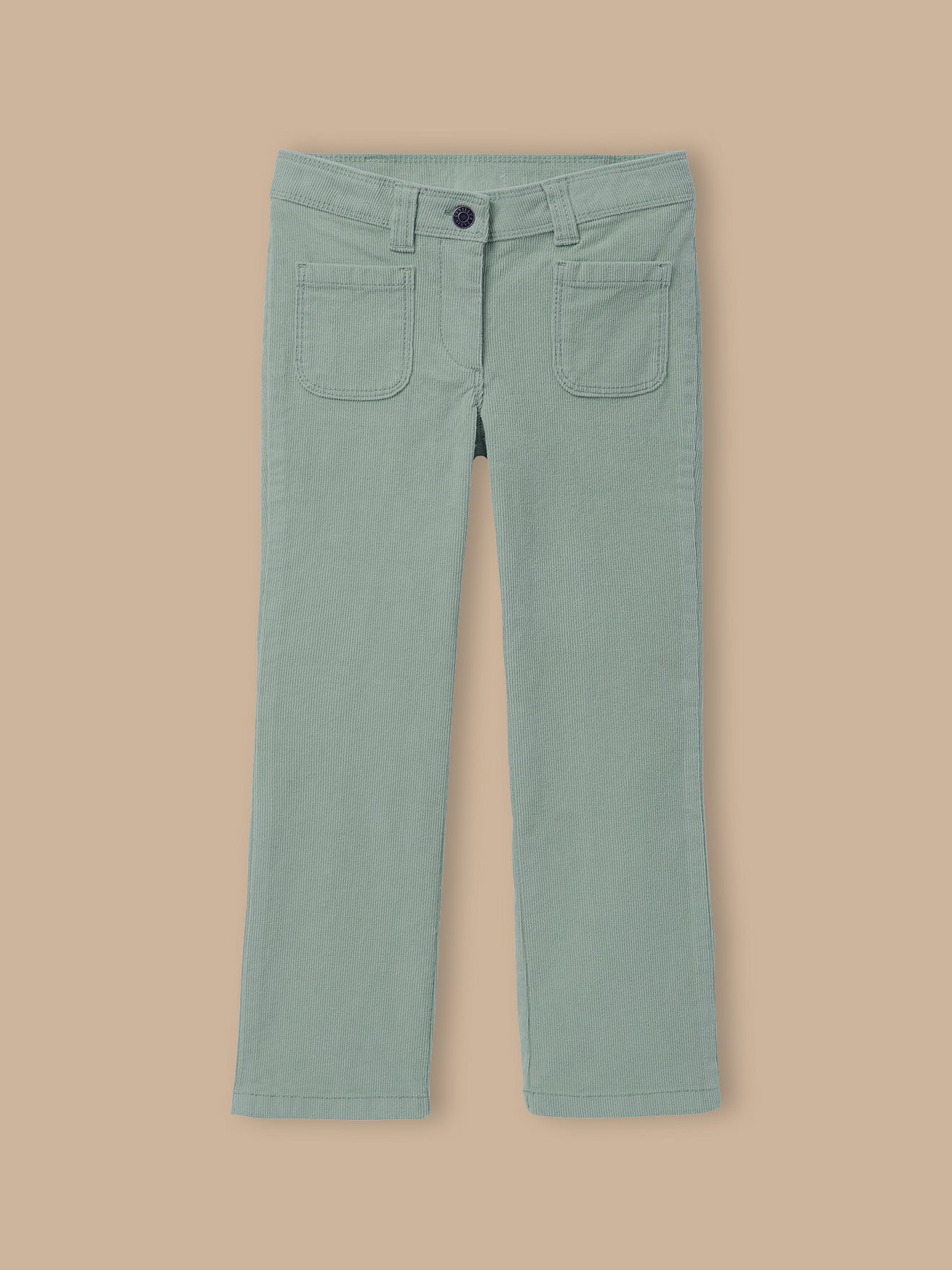 Girl's flared corduroy trousers