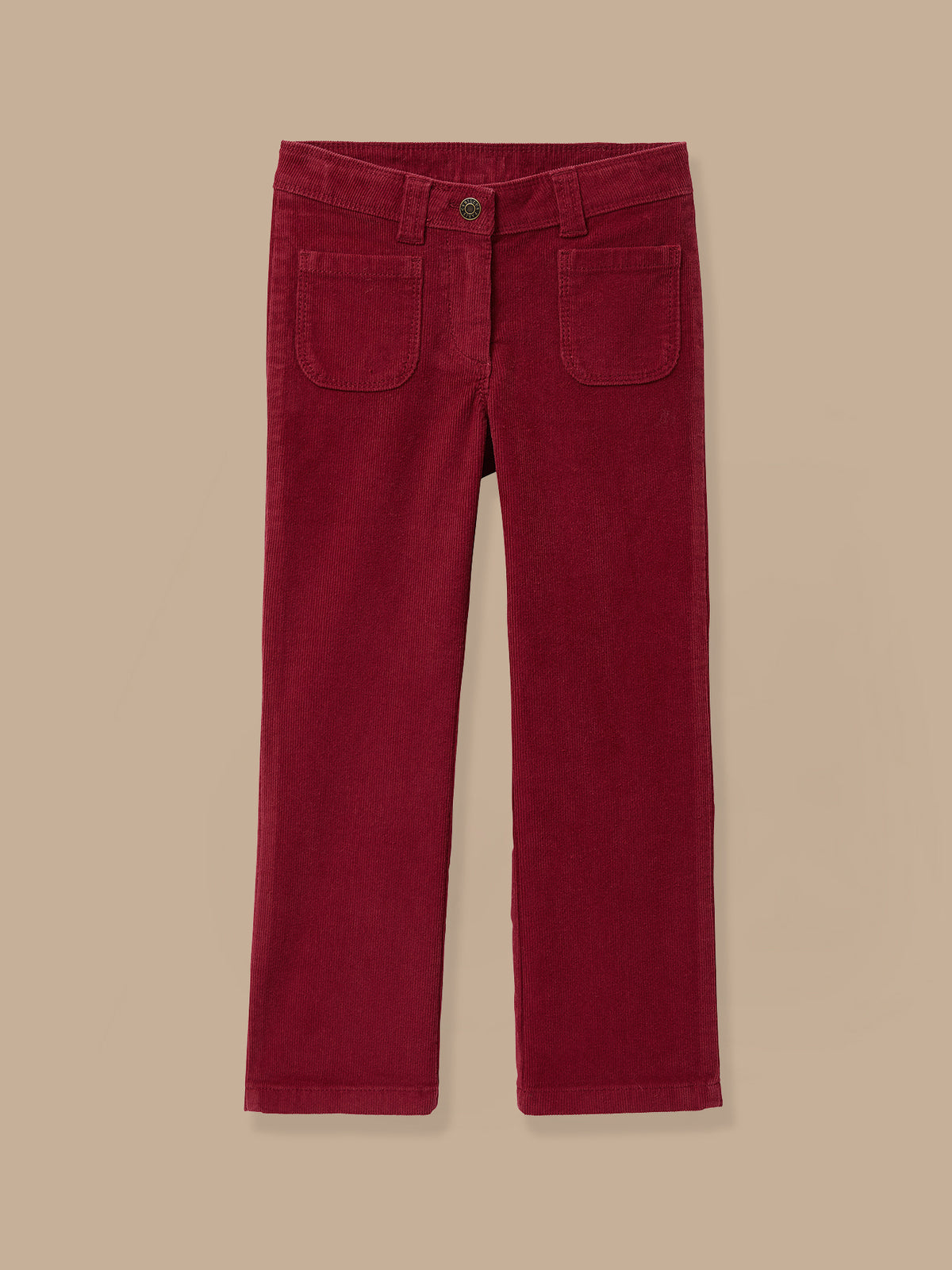 Girl's flared corduroy trousers