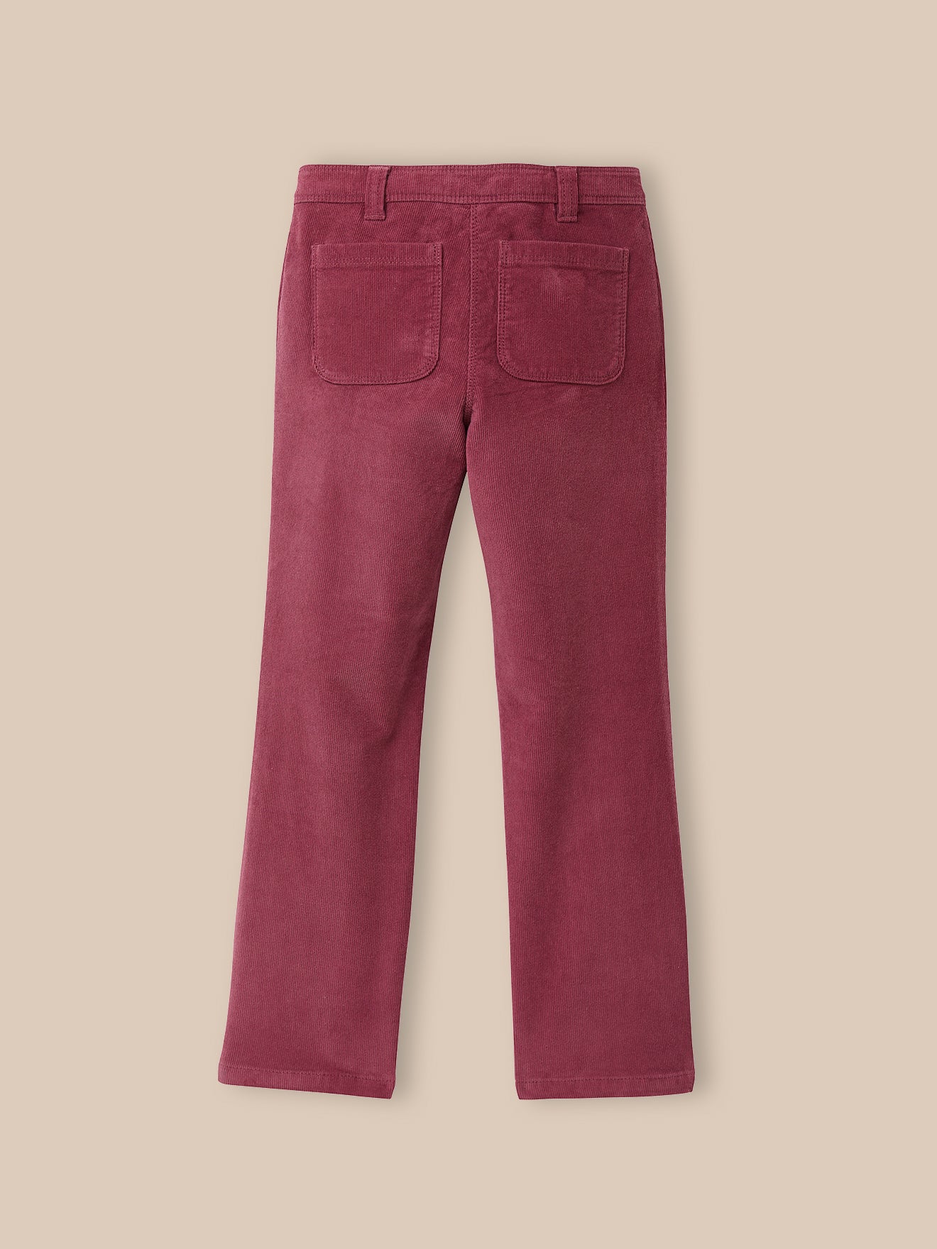 Girl's flared corduroy trousers